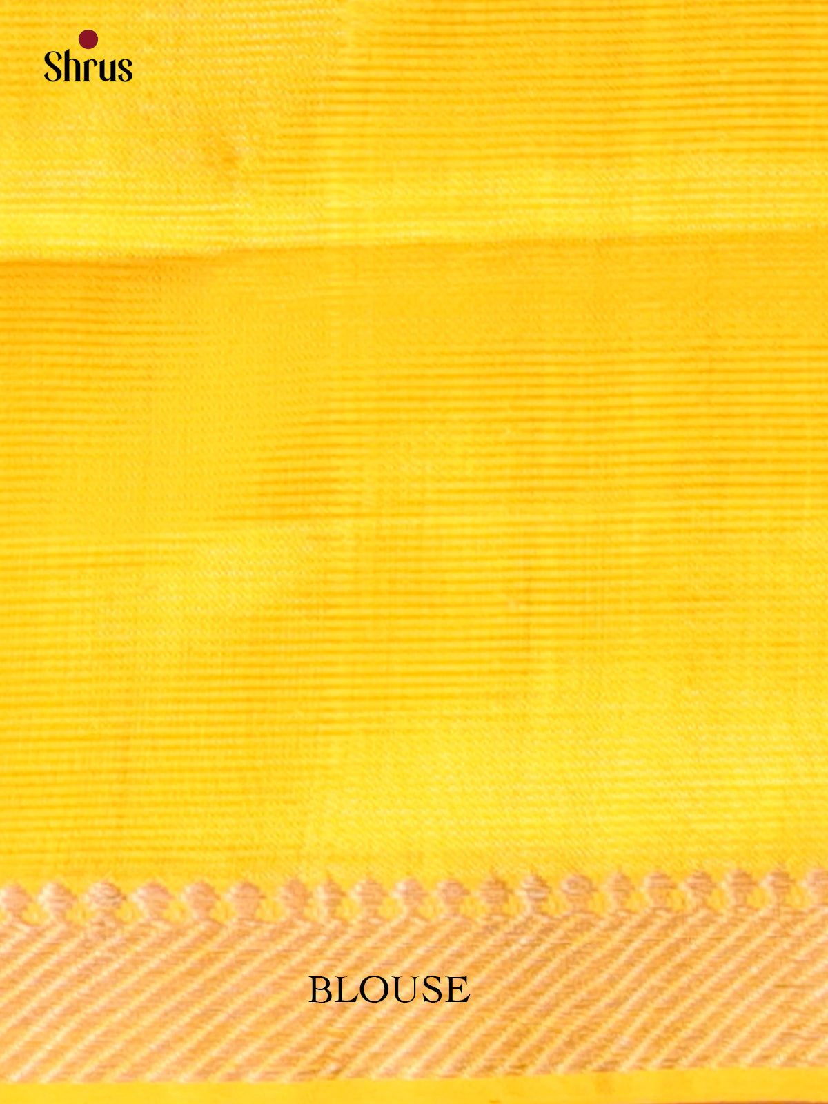 Yellow(Single Tone)- Mangalagiri silkcotton Saree - Shop on Shrus.com