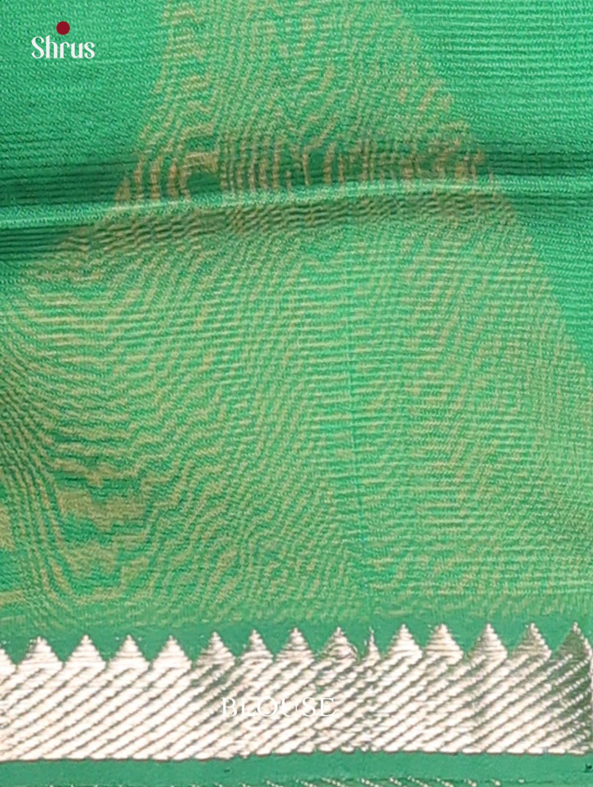 Green(Single Tone)- Mangalagiri silkcotton Saree - Shop on Shrus.com
