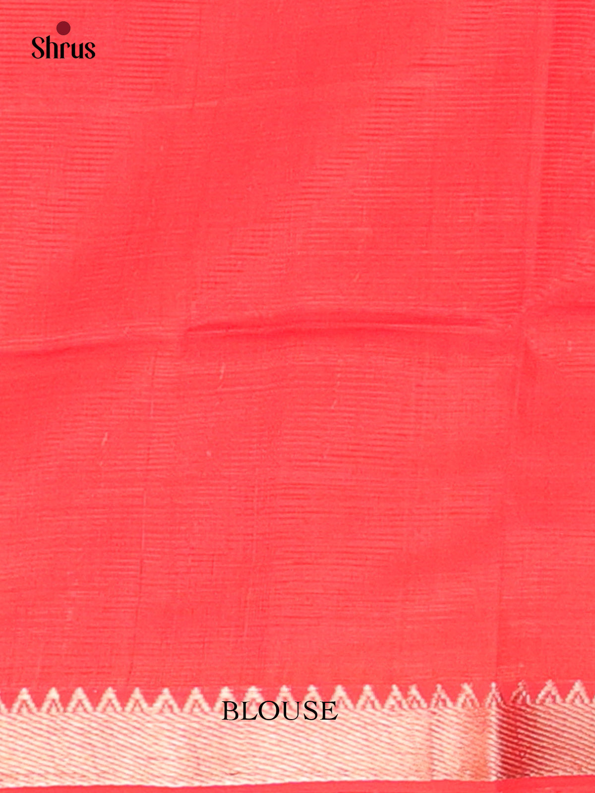 Red(single Tone) - Mangalagiri silkcotton Saree - Shop on Shrus.com