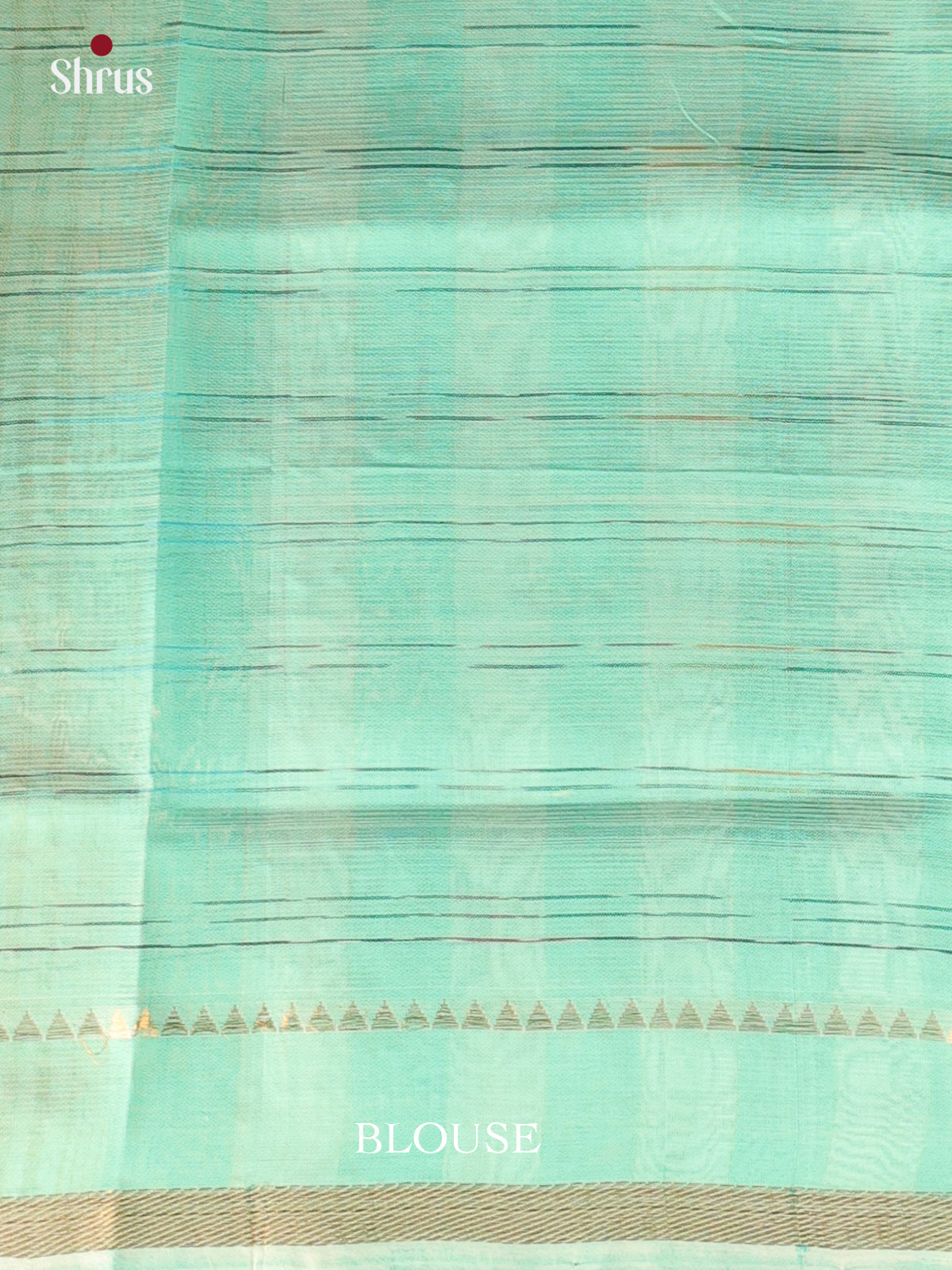 Cream & Green - Mangalagiri silkcotton Saree - Shop on Shrus.com