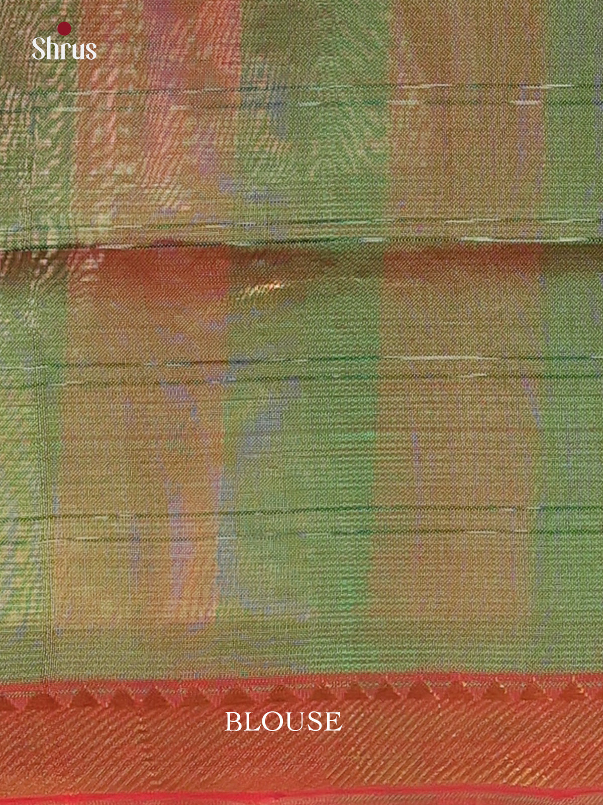 Red & Green - Mangalagiri silkcotton Saree - Shop on Shrus.com