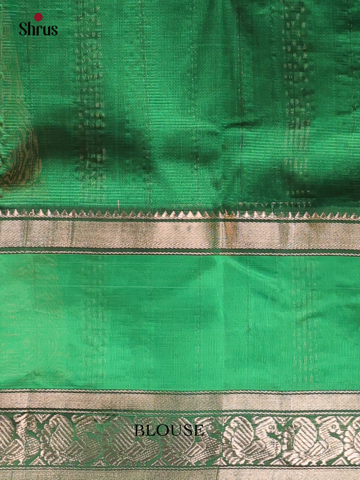 Black & Green - Mangalagiri silkcotton Saree - Shop on Shrus.com