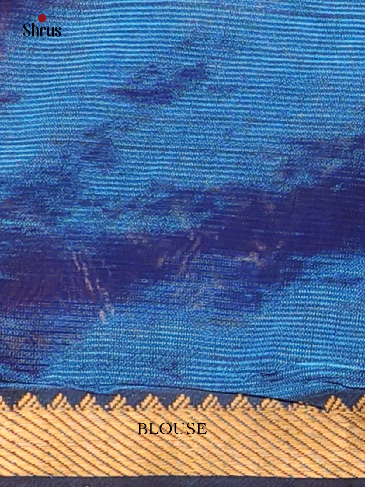 Blue(Single tone) - Mangalagiri silkcotton Saree - Shop on Shrus.com