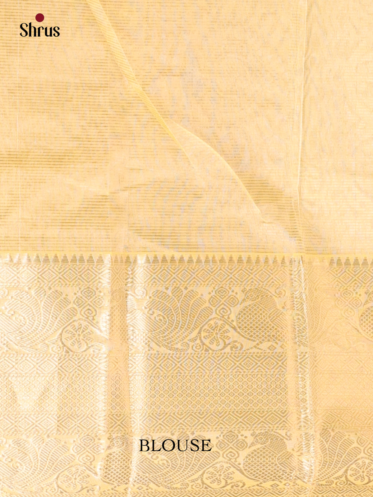 Supple Pastel Yellow Mangalagiri Silk Cotton Saree with Zari Buttas -1