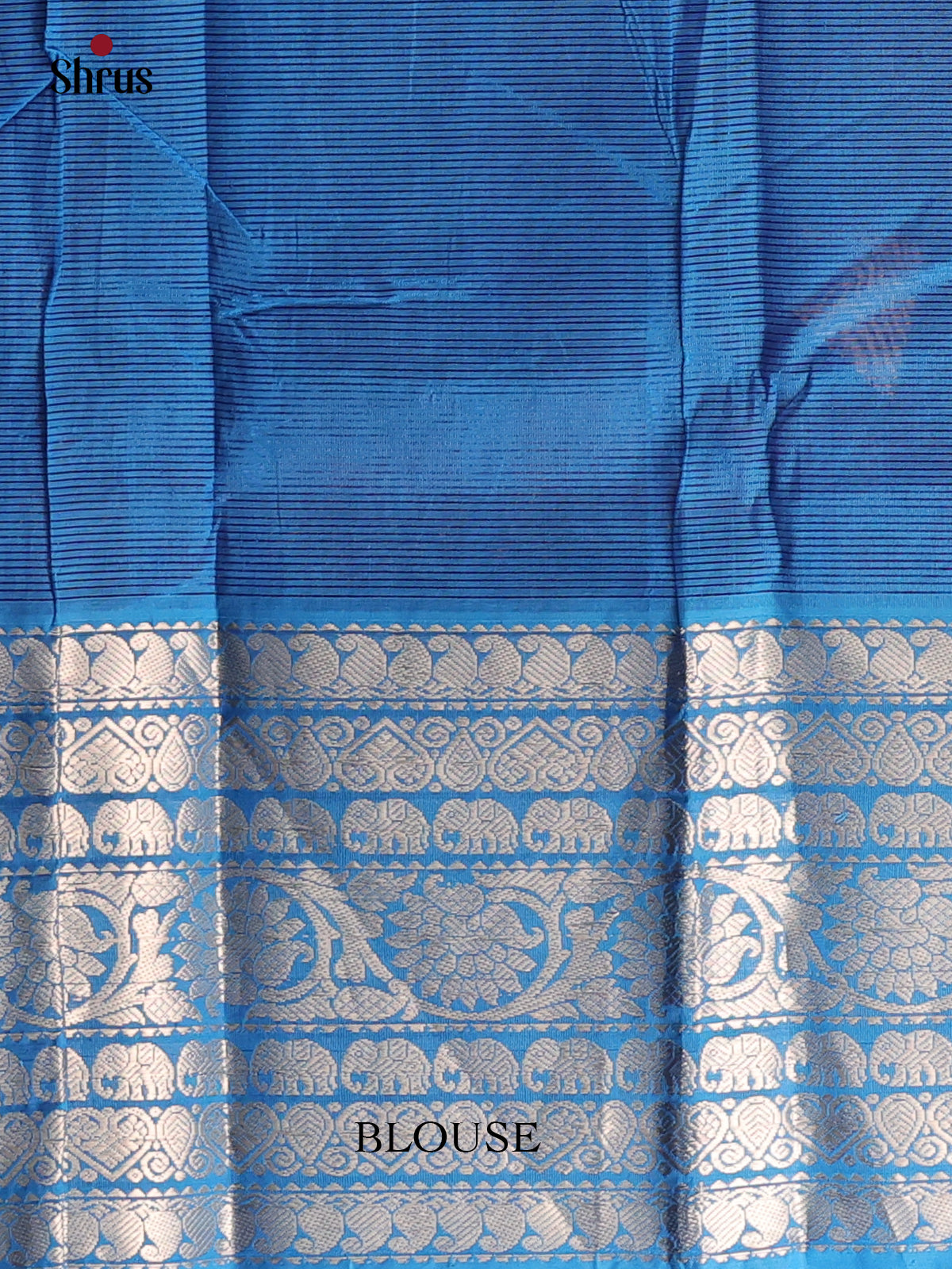 Wine & Blue - Mangalagiri silkcotton Saree - Shop on Shrus.com