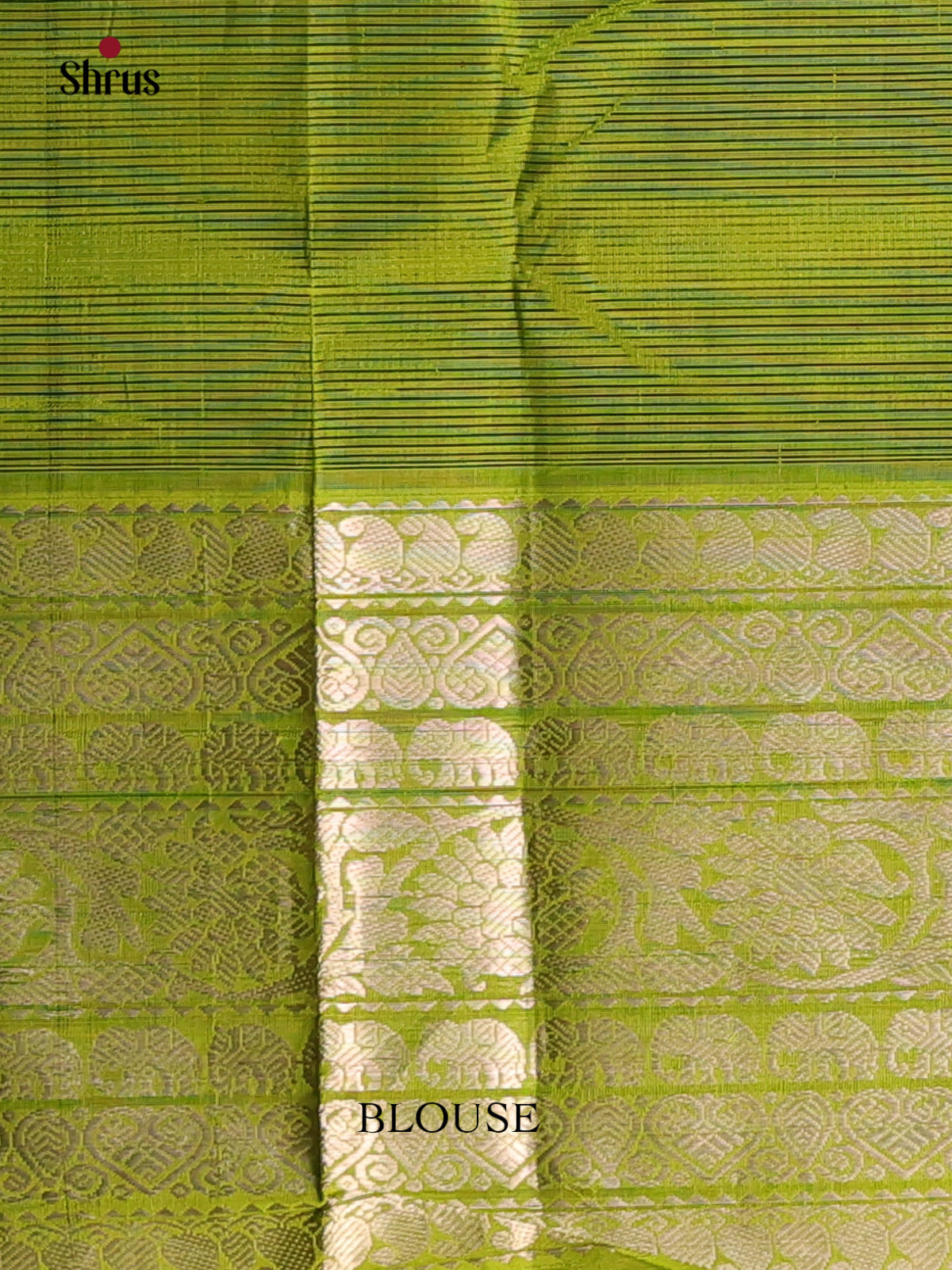 Black & Green - Mangalagiri silkcotton Saree - Shop on Shrus.com