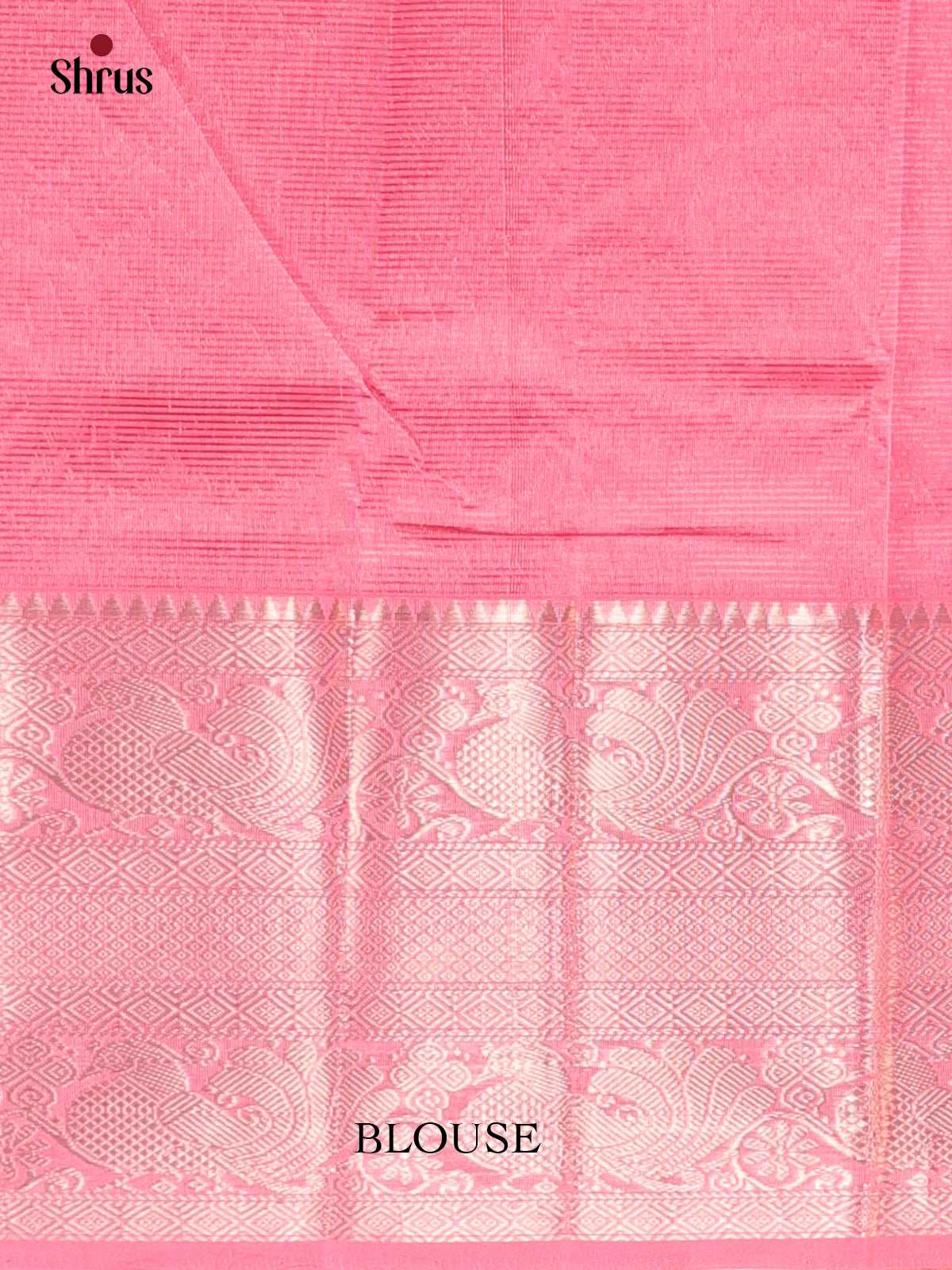 Pink(Single Tone) - Mangalagiri silkcotton Saree - Shop on Shrus.com