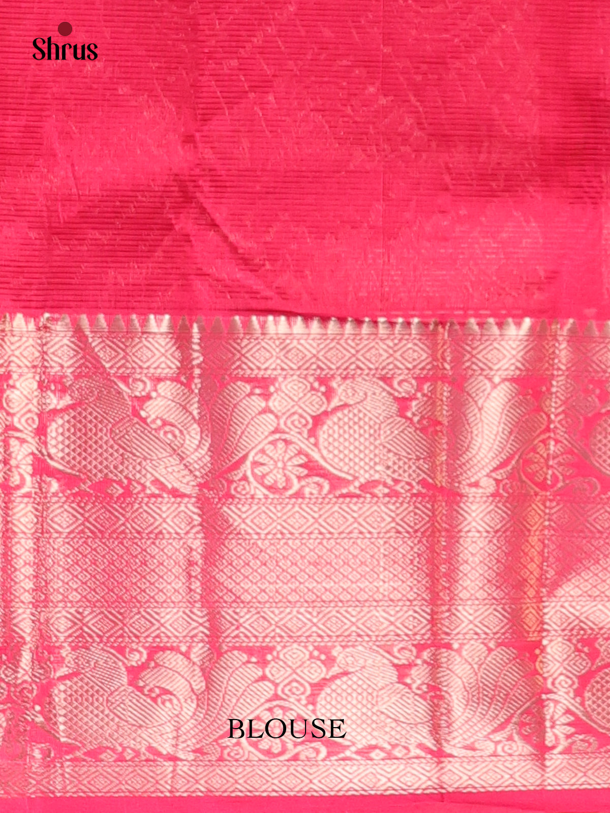 Elephant Black & Pink - Mangalagiri silkcotton Saree - Shop on Shrus.com