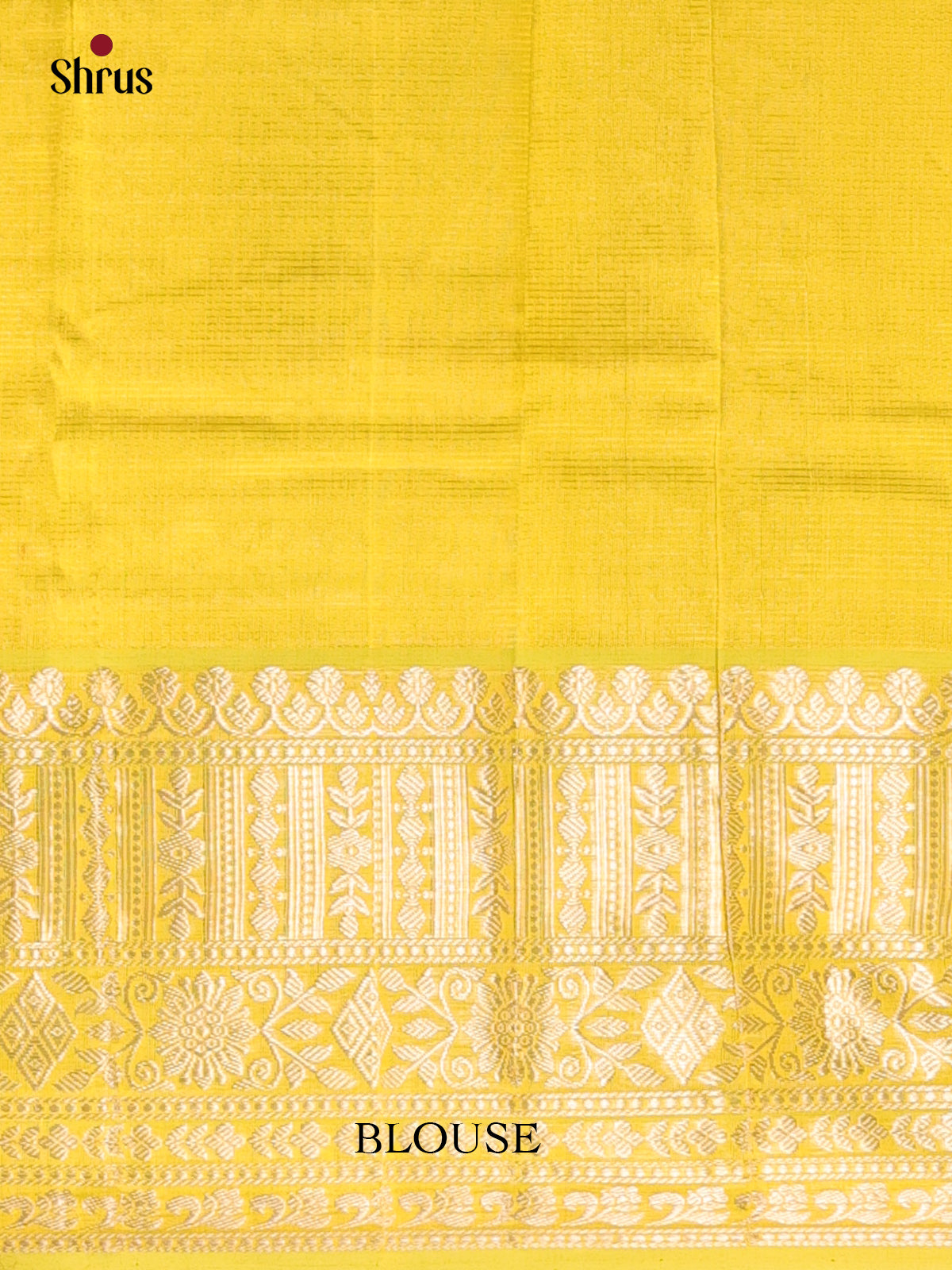 Mustardy Green(single Tone) - Mangalagiri silkcotton Saree - Shop on Shrus.com