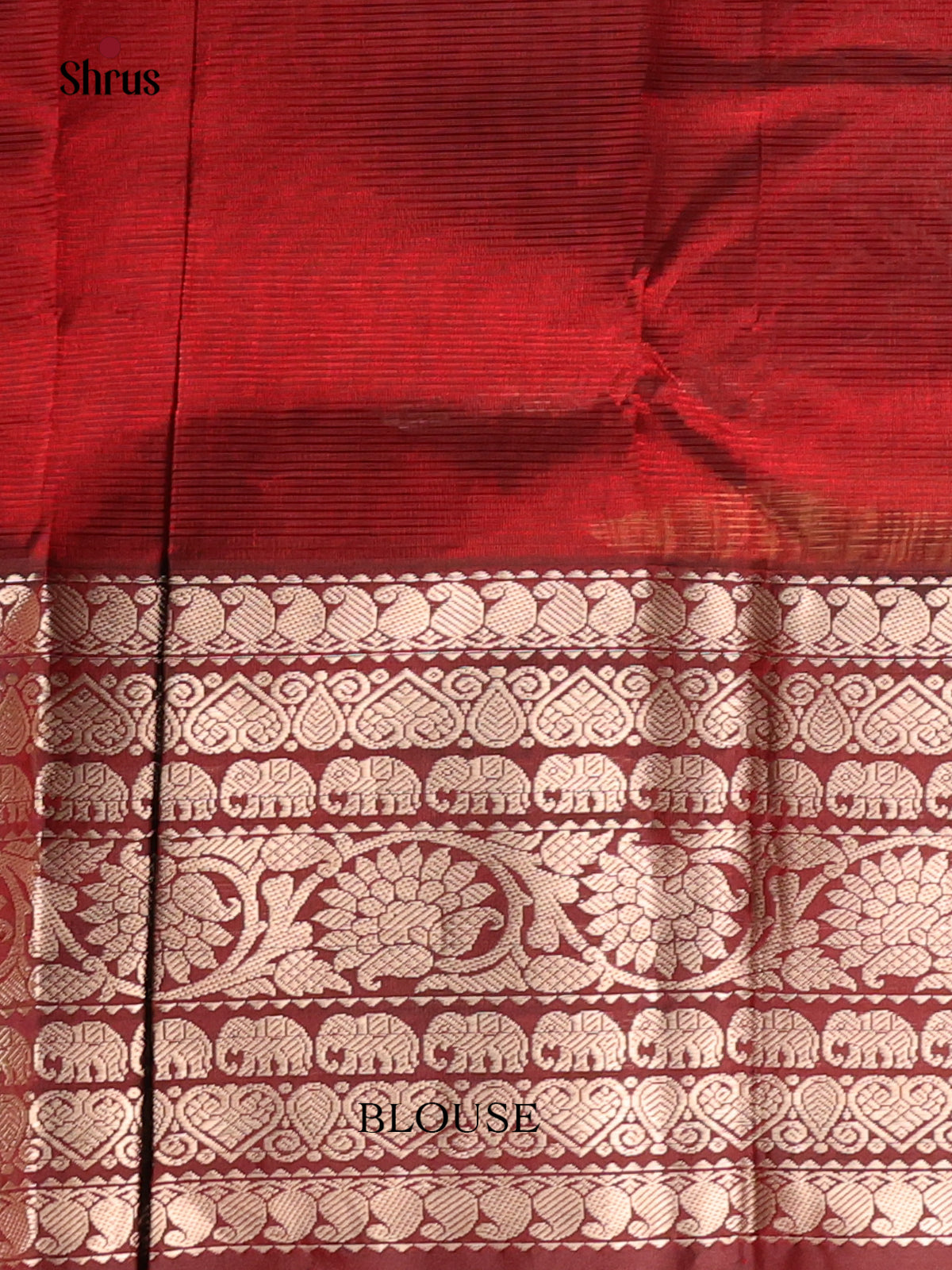 Maroon(single Tone) - Mangalagiri silkcotton Saree - Shop on Shrus.com