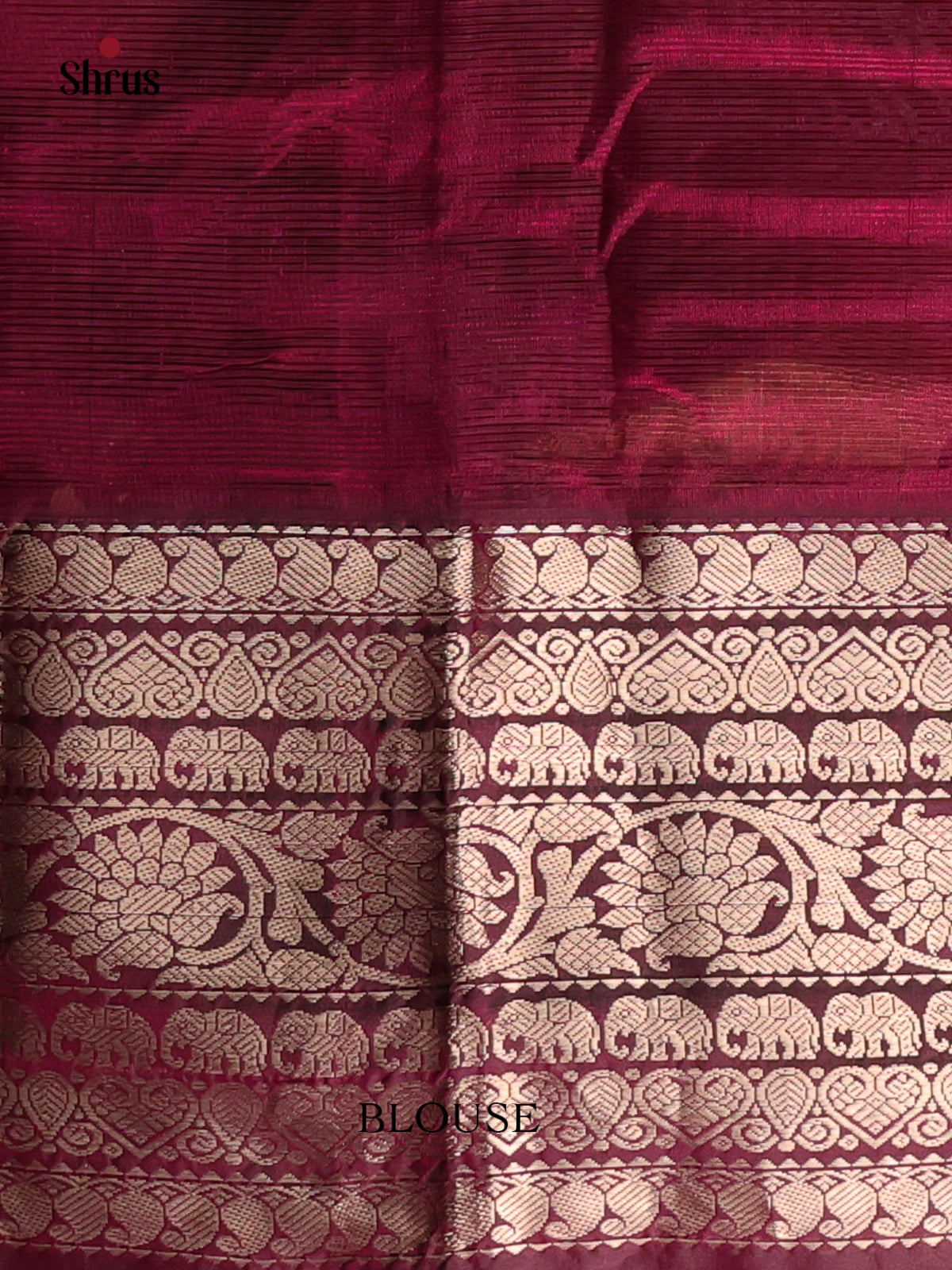 Maroon(single Tone) - Mangalagiri silkcotton Saree - Shop on Shrus.com