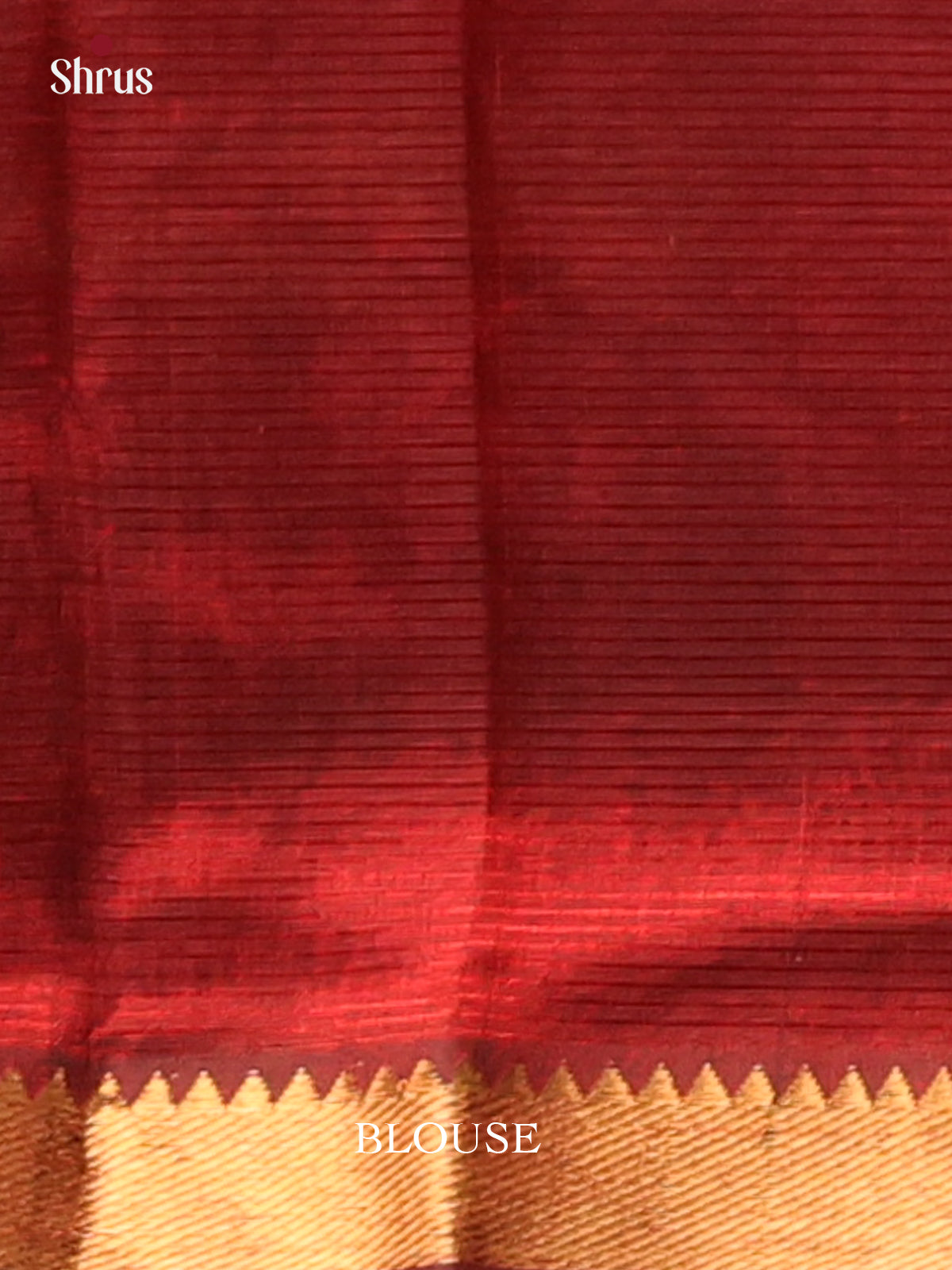 Maroon(single Tone) - Mangalagiri silkcotton Saree - Shop on Shrus.com