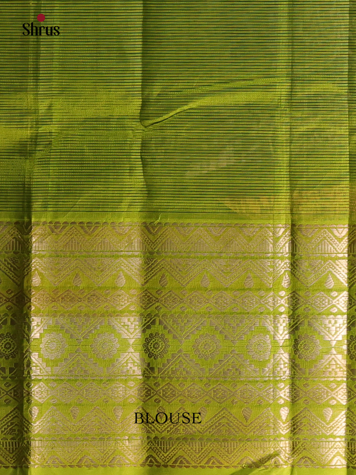 Elegant Black & Vibrant Green Mangalagiri Silk Cotton Saree With Silver Zari -1