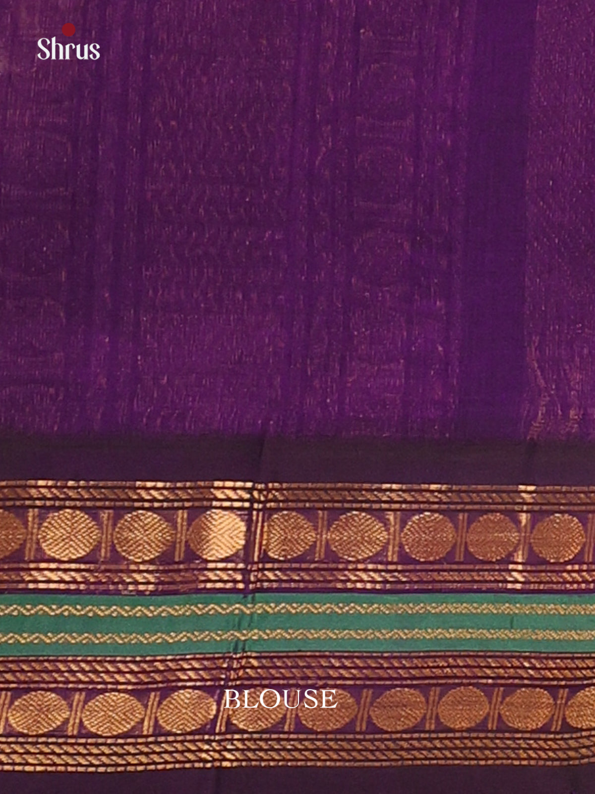 Pink & Violet - Silk Cotton Saree - Shop on Shrus.com