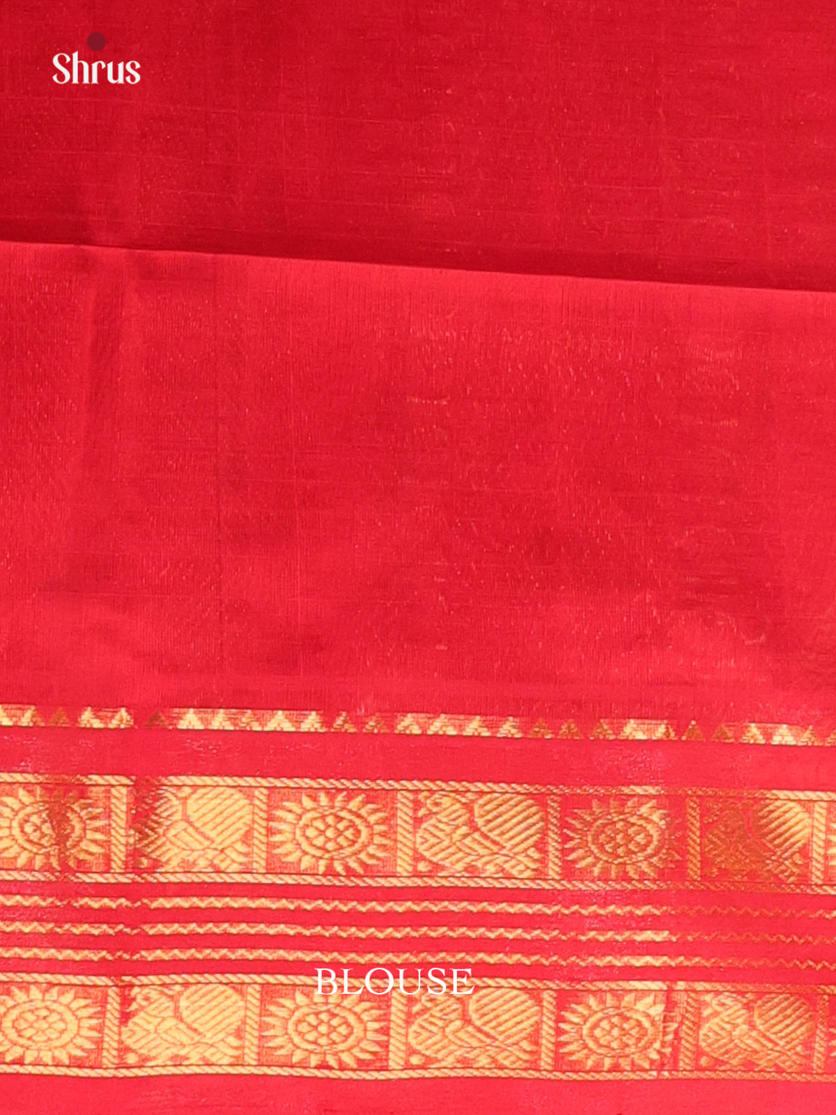 Lime Green & Red - Silk Cotton Saree - Shop on Shrus.com