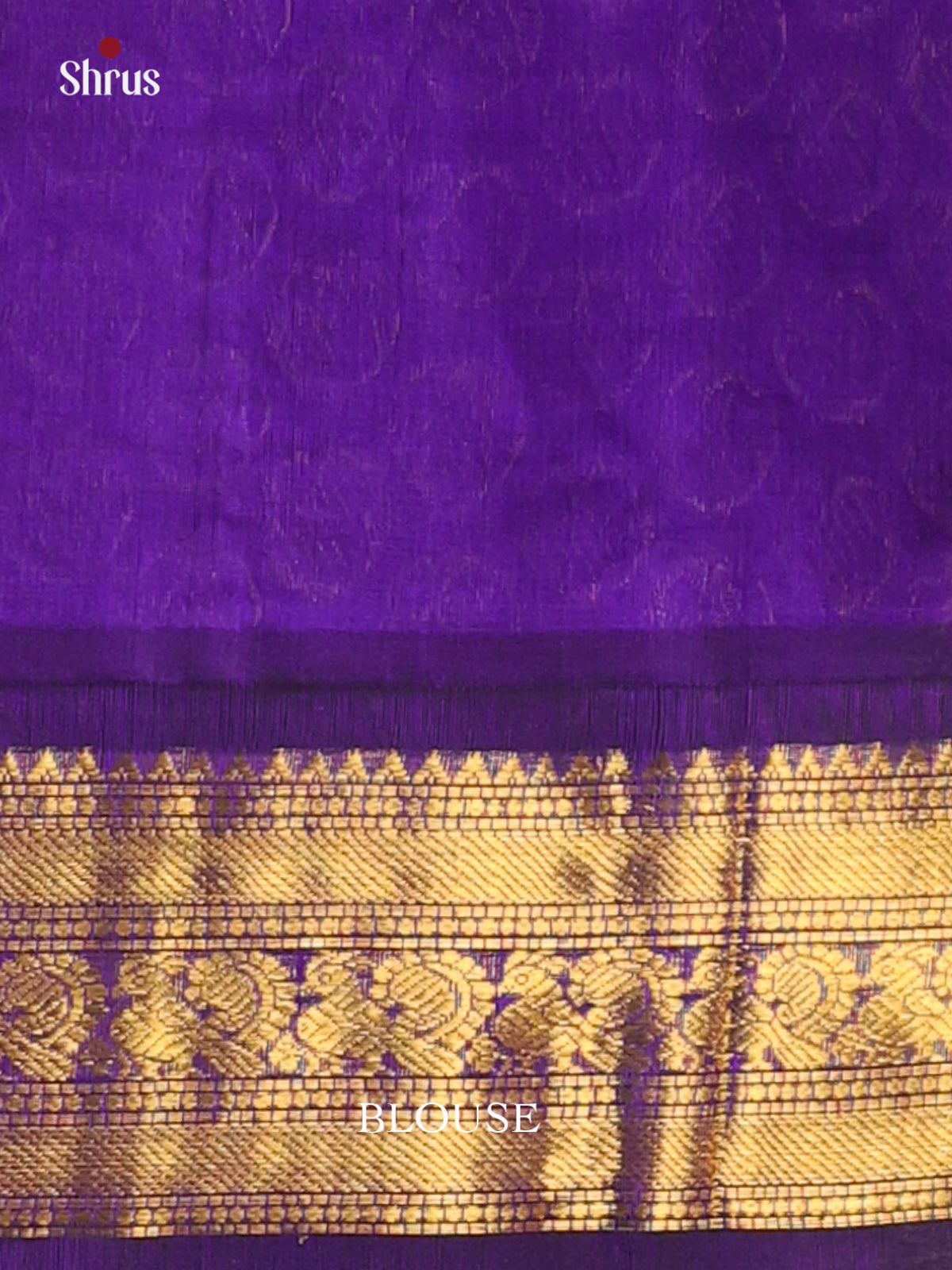 Red & Violet - Silk Cotton Saree - Shop on Shrus.com