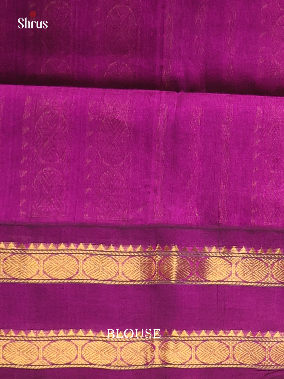 Orange & Purple- Silk Cotton Saree - Shop on Shrus.com