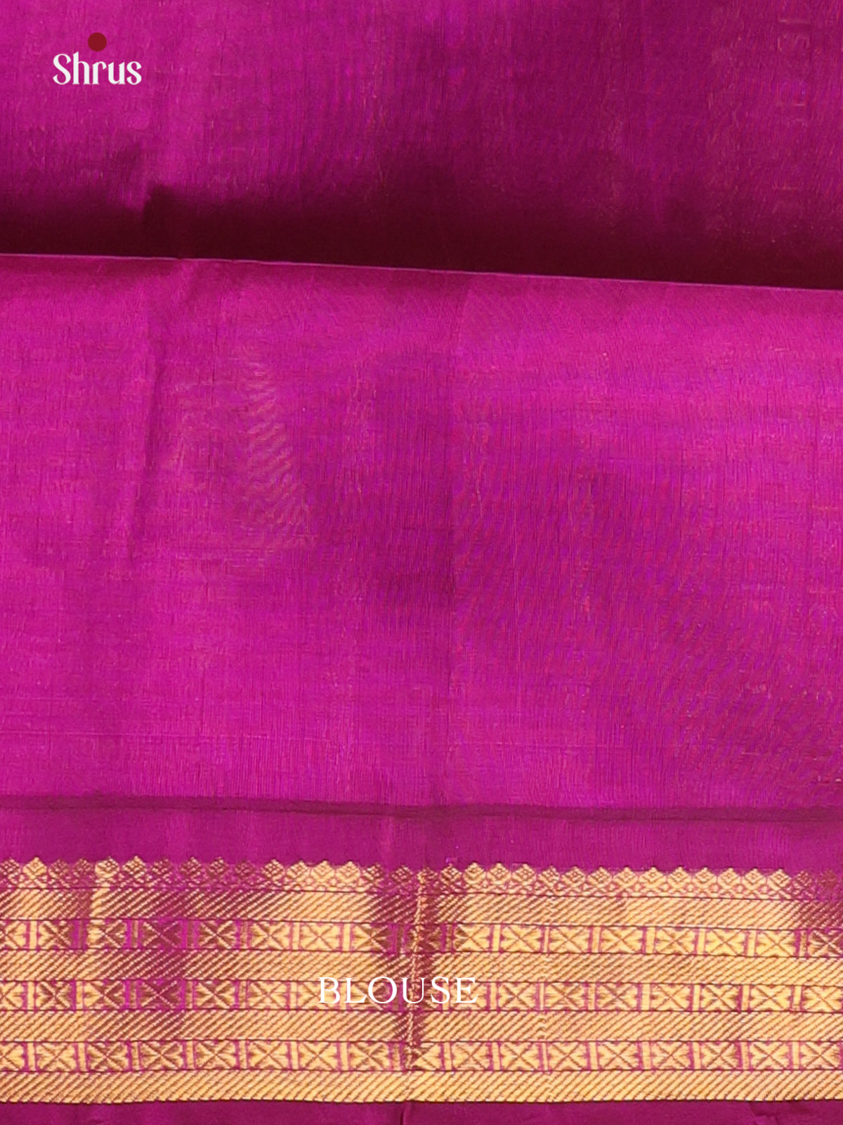 Pink & Purple - Silk Cotton Saree - Shop on Shrus.com