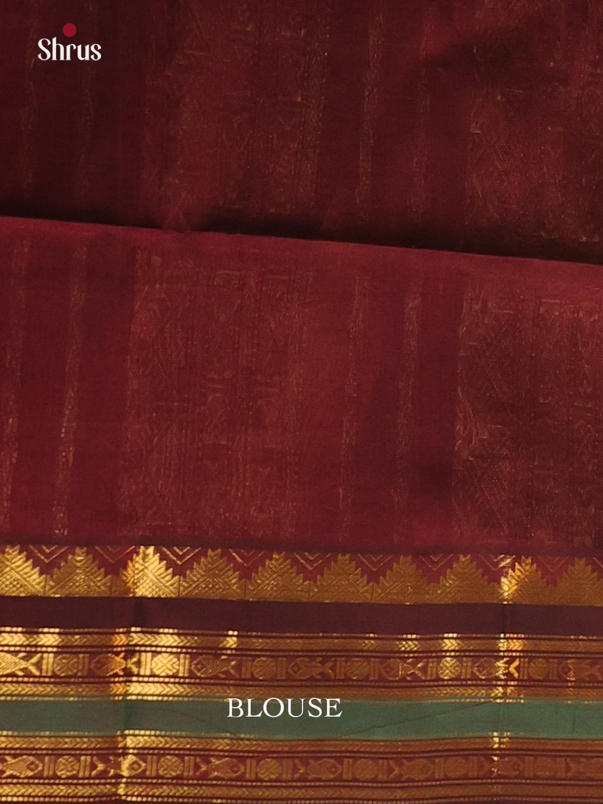 Pink & Brown- Silk Cotton Saree - Shop on Shrus.com