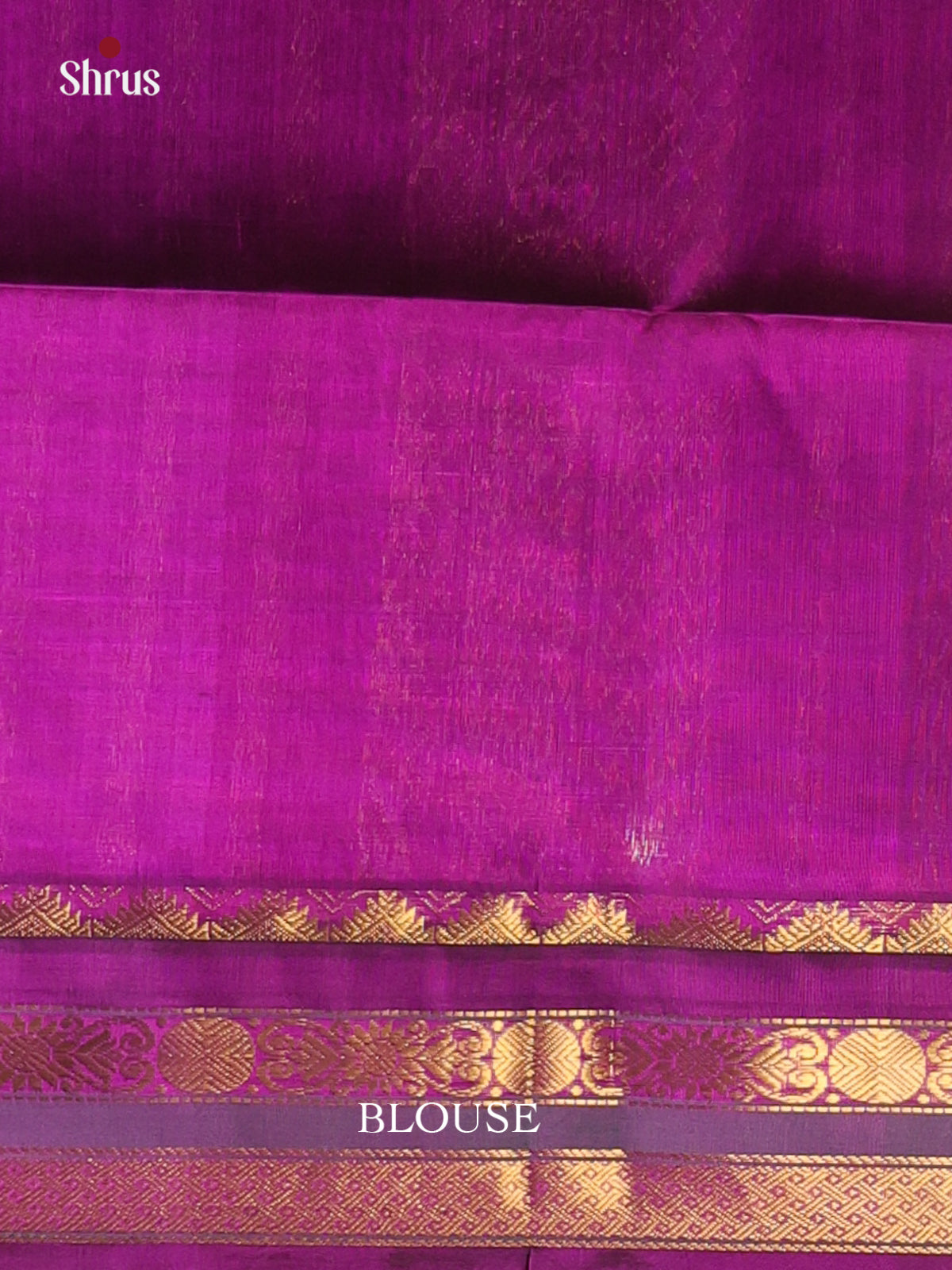 Teal & Purple - Silk Cotton Saree - Shop on Shrus.com