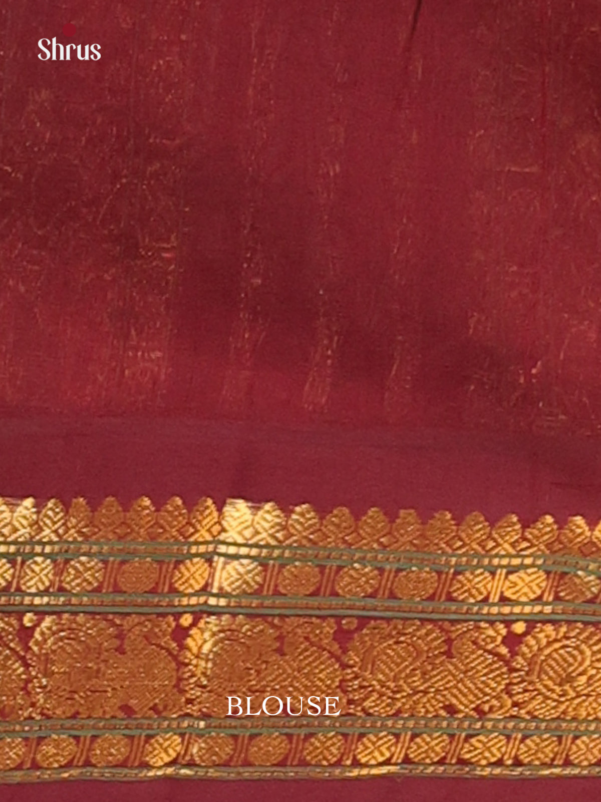 Orange & Brown - Silk Cotton Saree - Shop on Shrus.com