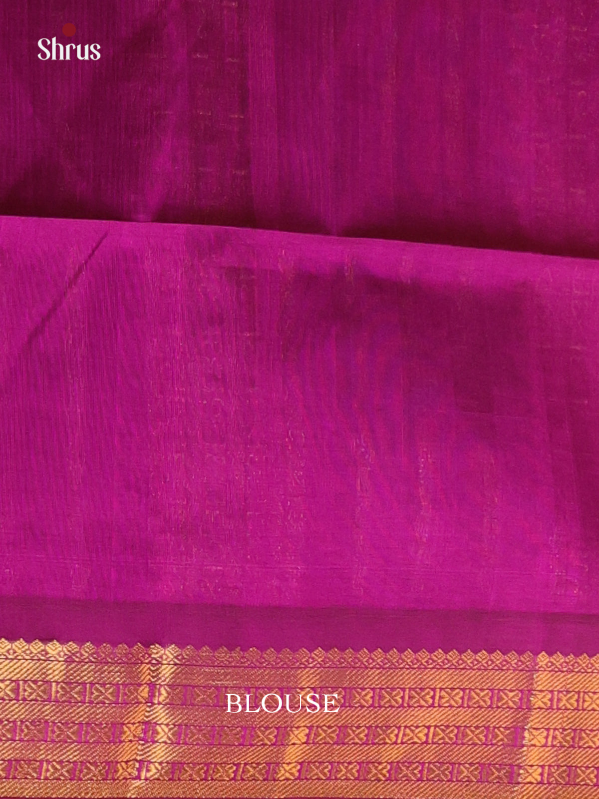 Orange & Purple- Silk Cotton Saree - Shop on Shrus.com