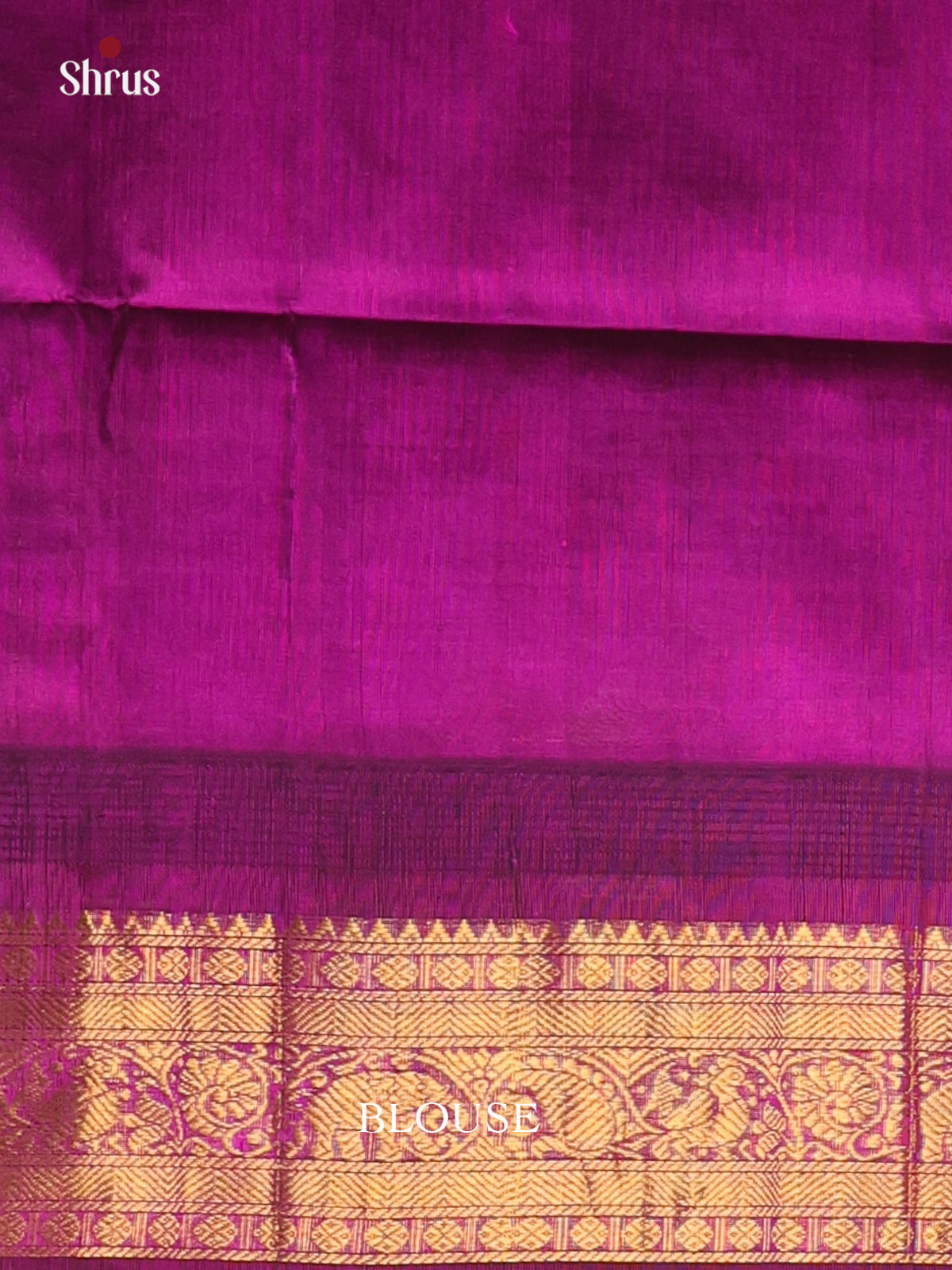 Saree 4 Blue & Purple- Silk Cotton Saree - Shop on Shrus.com