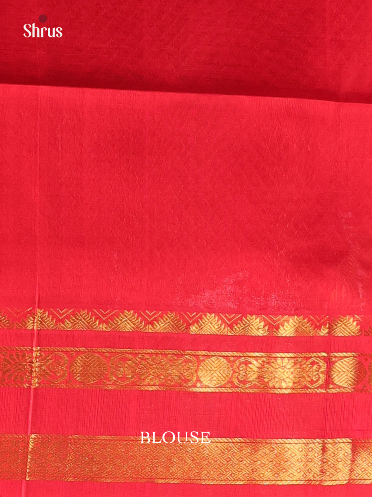 Violet & Red - Silk Cotton Saree - Shop on Shrus.com