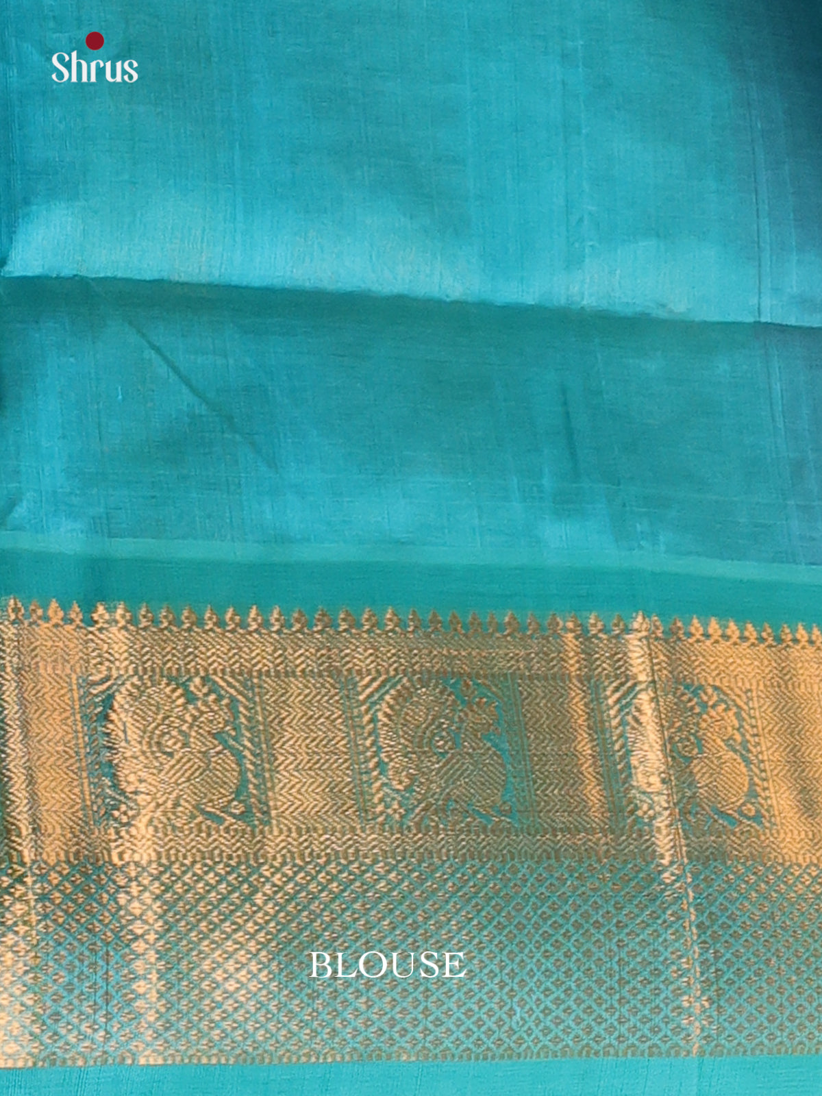 Violet & Teal - Silk Cotton Saree - Shop on Shrus.com