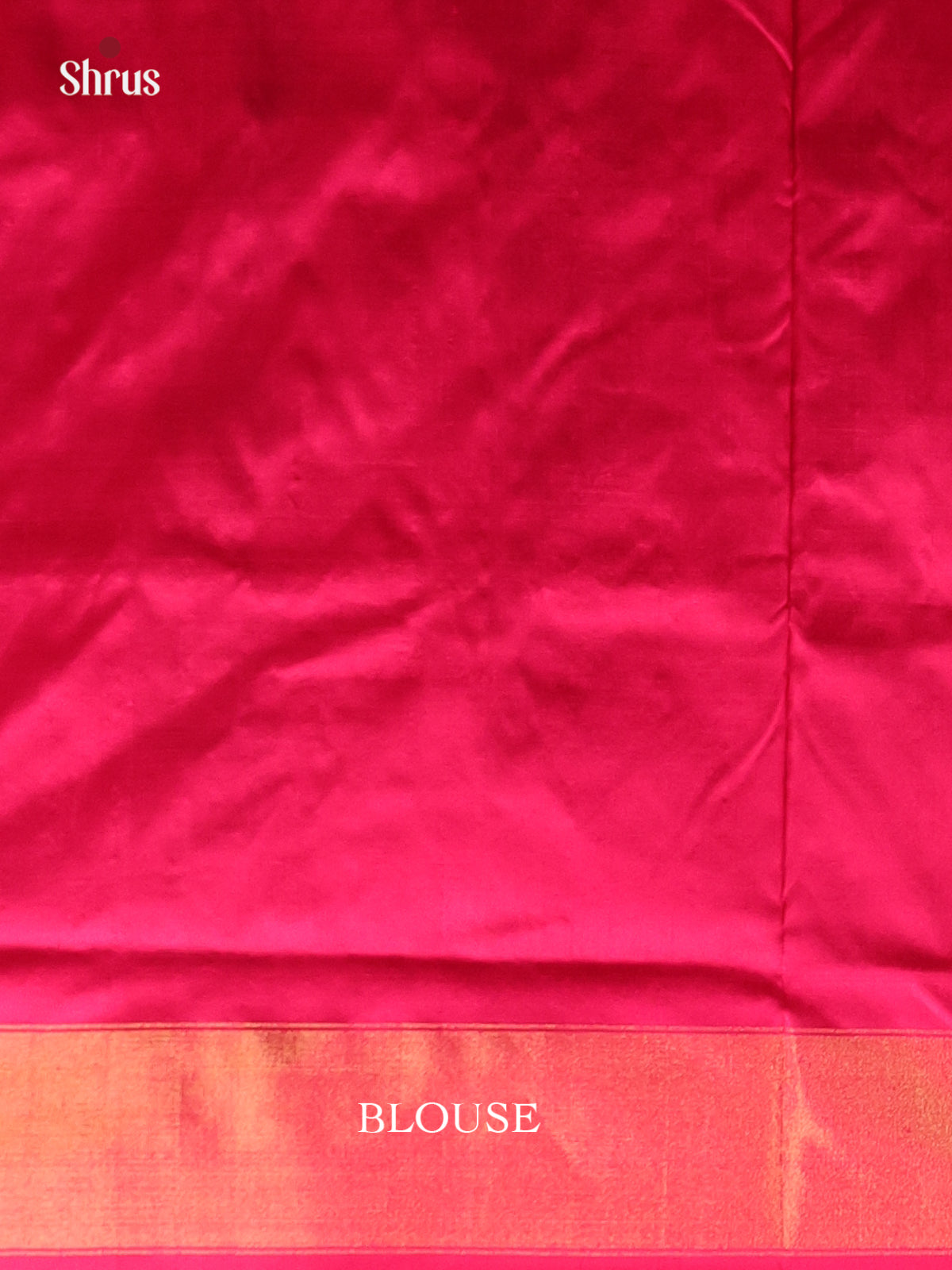 Blue & Red - Ikkat Silk Saree - Shop on Shrus.com