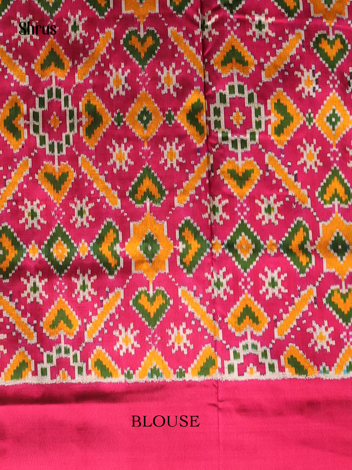 Cream & Maroon - Ikkat Silk Saree - Shop on Shrus.com