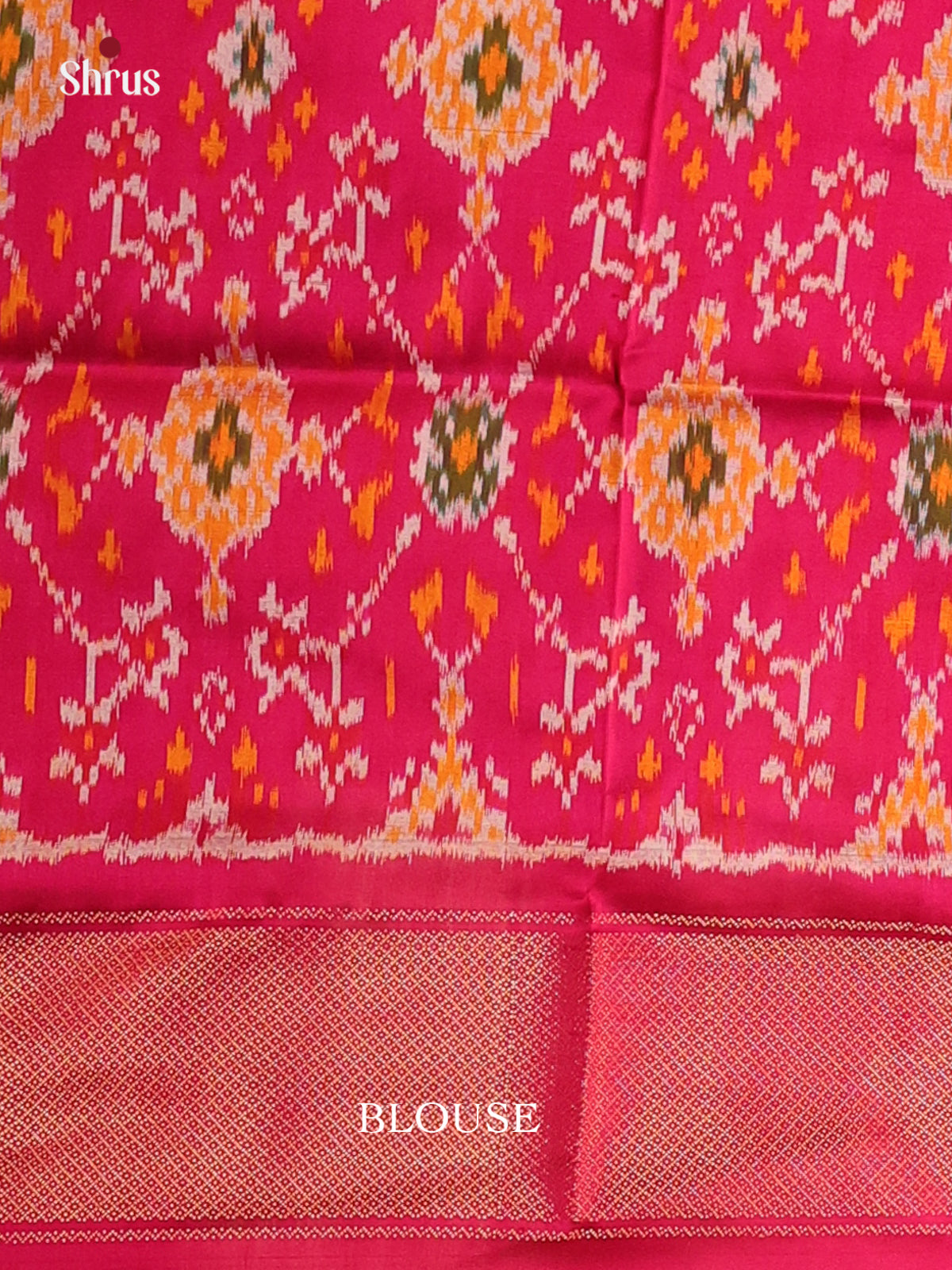 Green & Red - Ikkat Silk Saree traditional designs-1