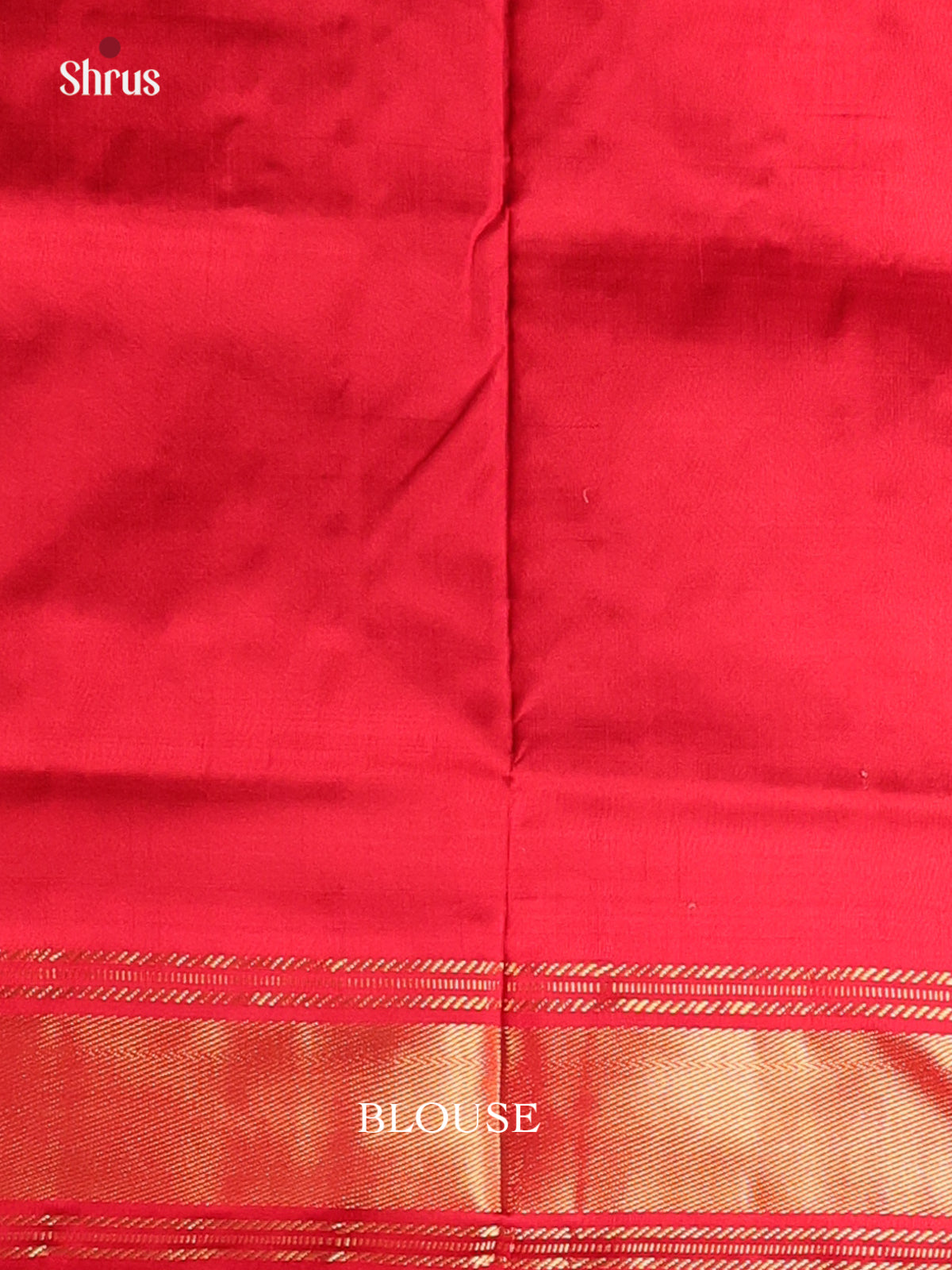 Cream & Red designed - Ikkat Silk Saree -1