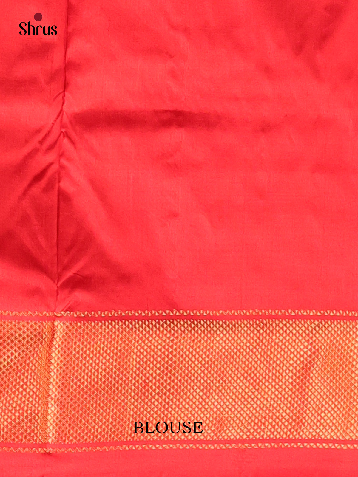 Red(Single Tone)- Ikkat Silk Saree - Shop on Shrus.com
