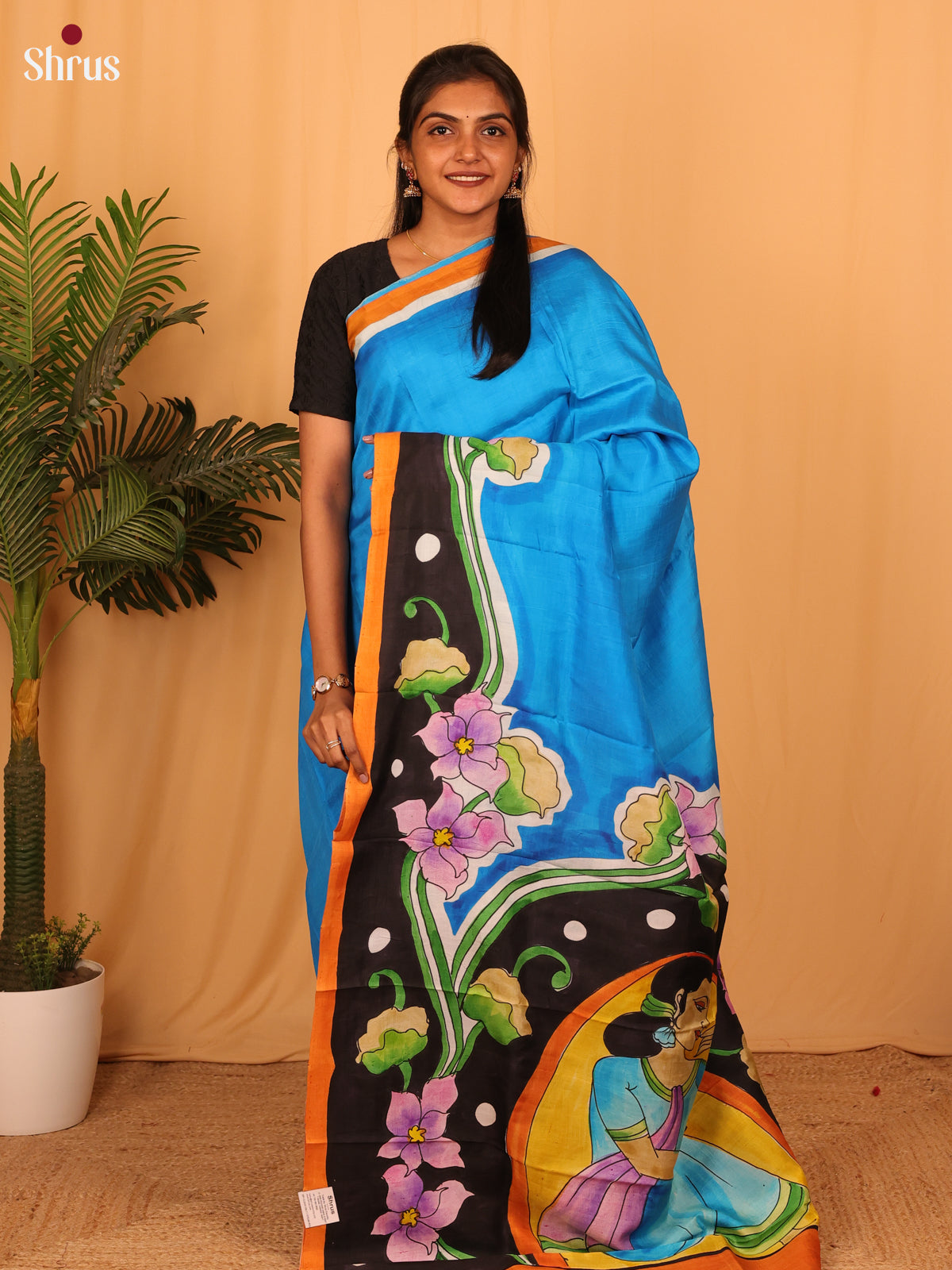 Blue & Black - Murshidabad Silk
