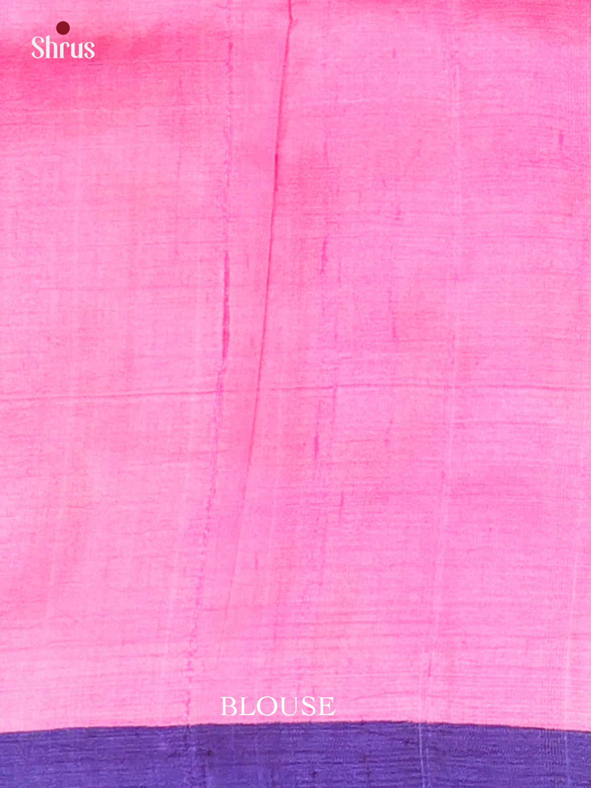 Blue & Pink - Murshidabad Silk Saree-2