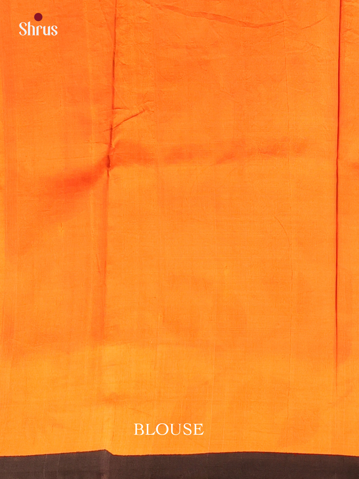 Grey & Orange - Murshidabad Silk Saree - Shop on Shrus.com