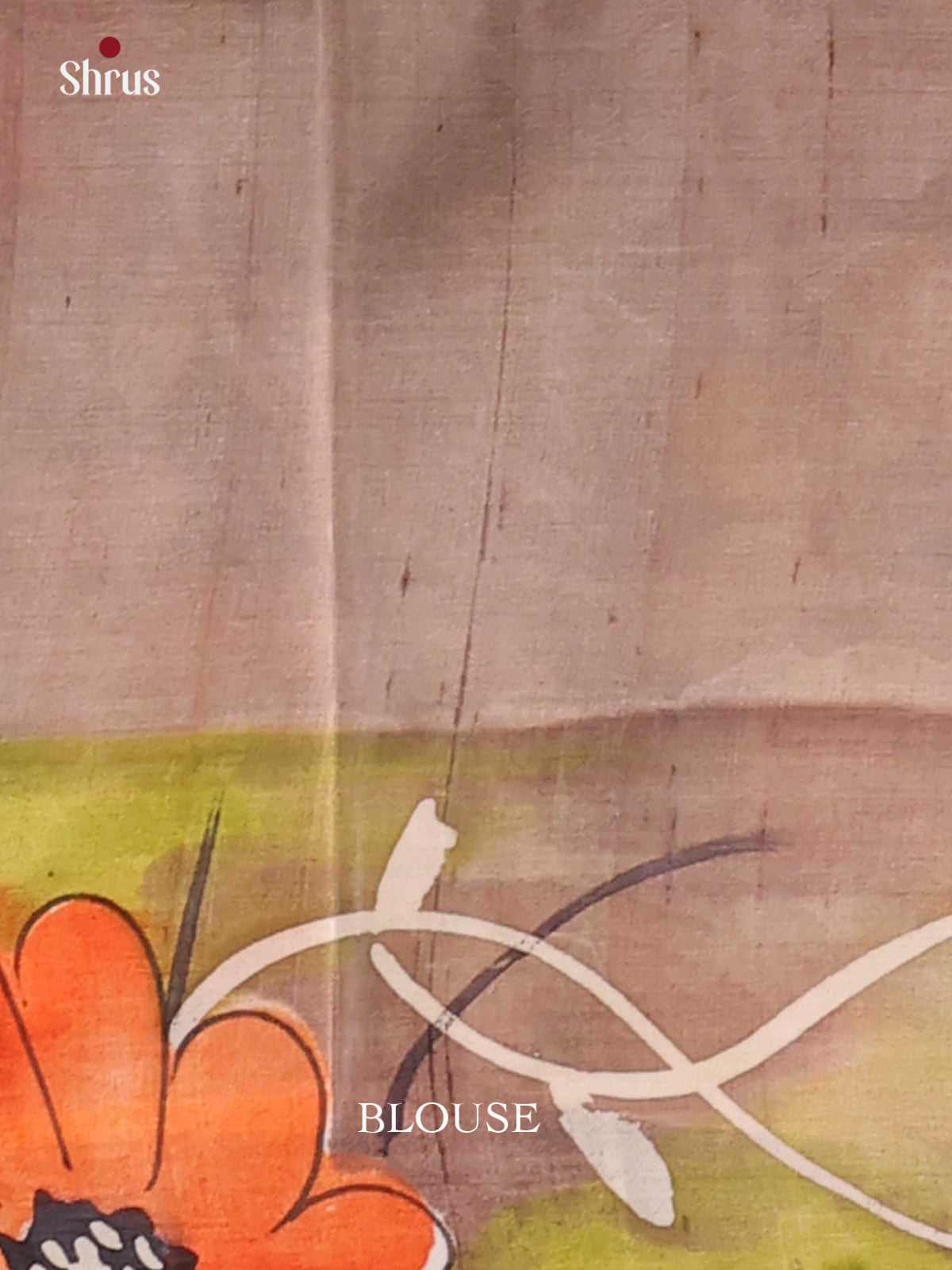 Dusty Brown - Murshidabad Silk Saree - Shop on Shrus.com