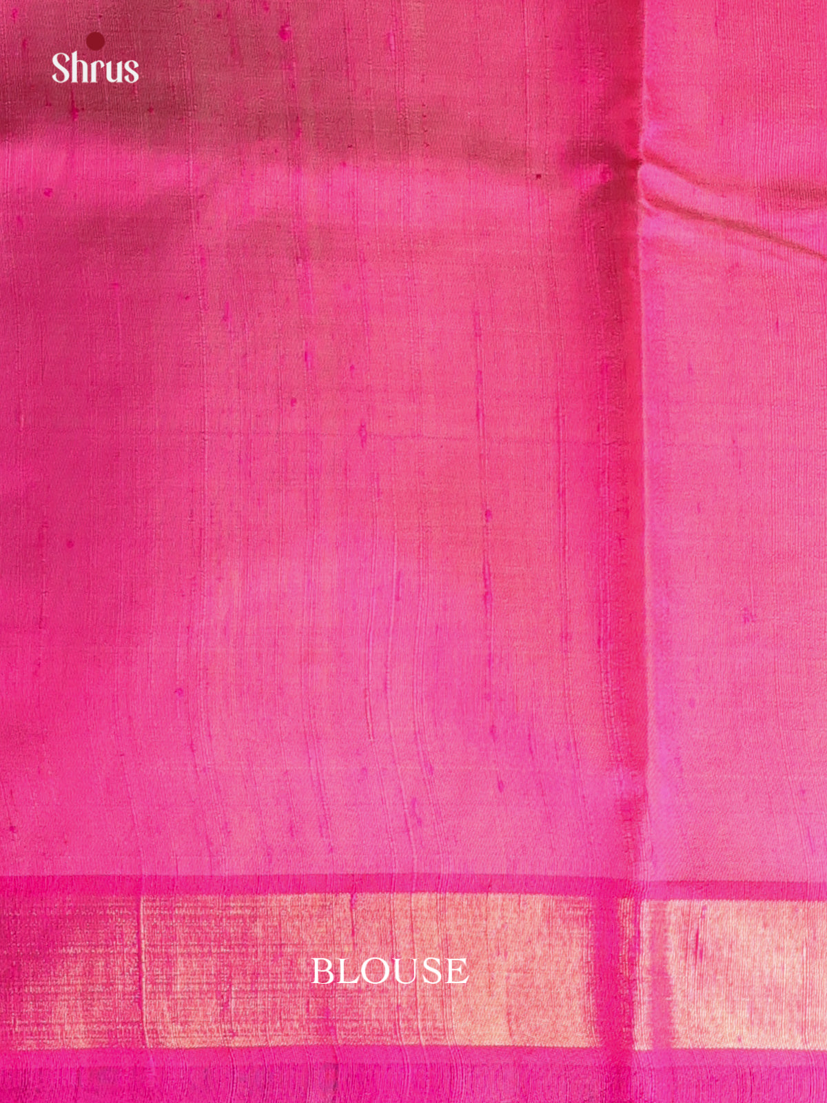 Teal Green & Pink - Raw Silk Saree - Shop on Shrus.com