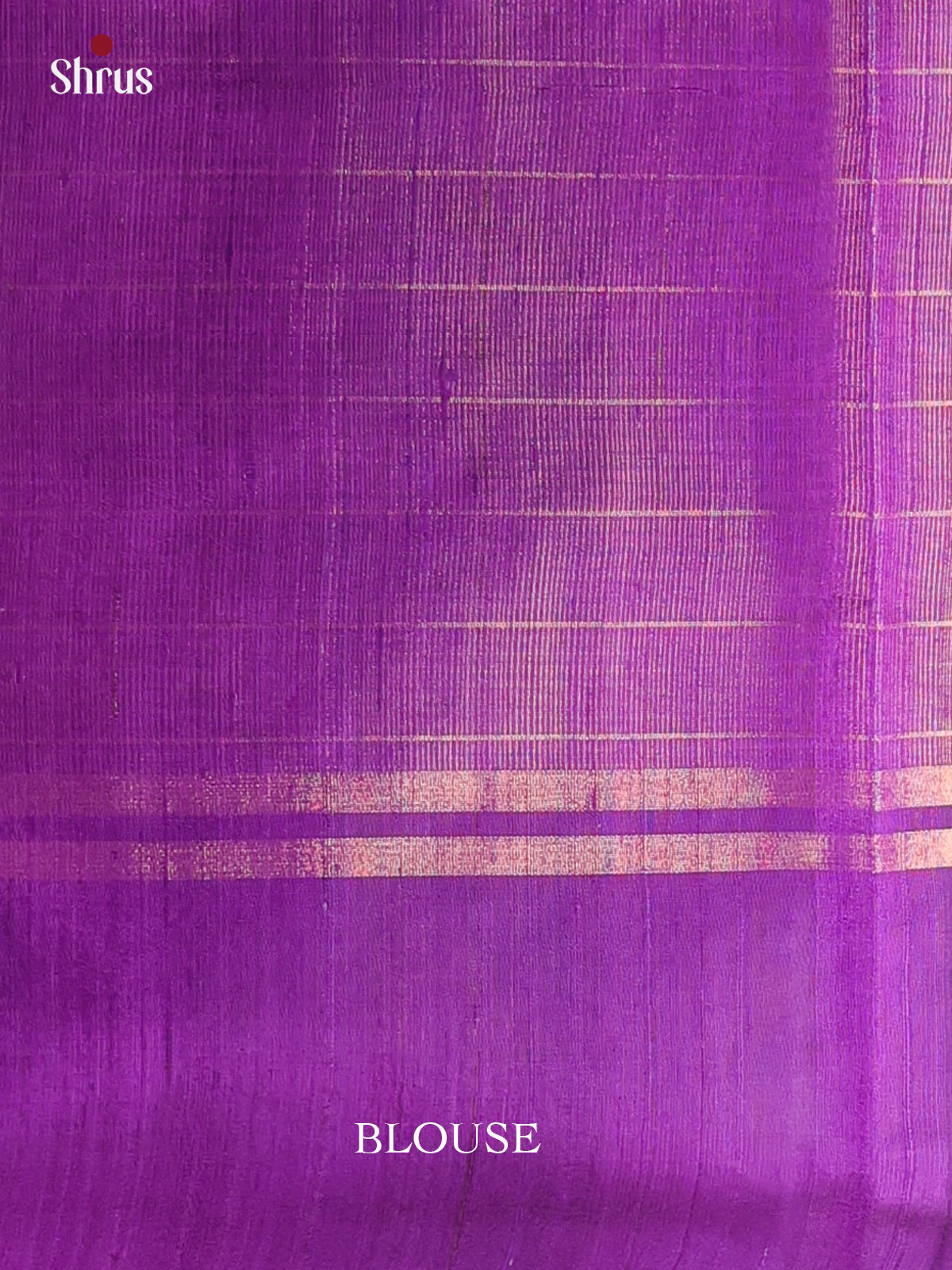 Dusty Brown & Violet - Raw Silk Saree - Shop on Shrus.com