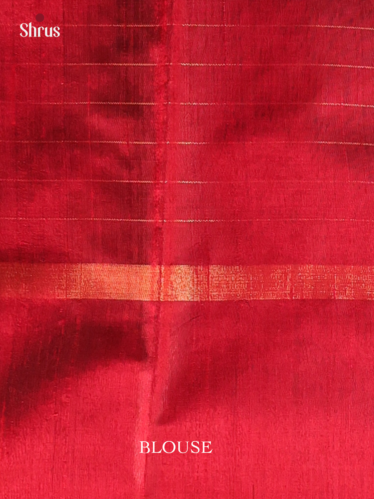 Black & Red - Raw Silk Saree - Shop on Shrus.com