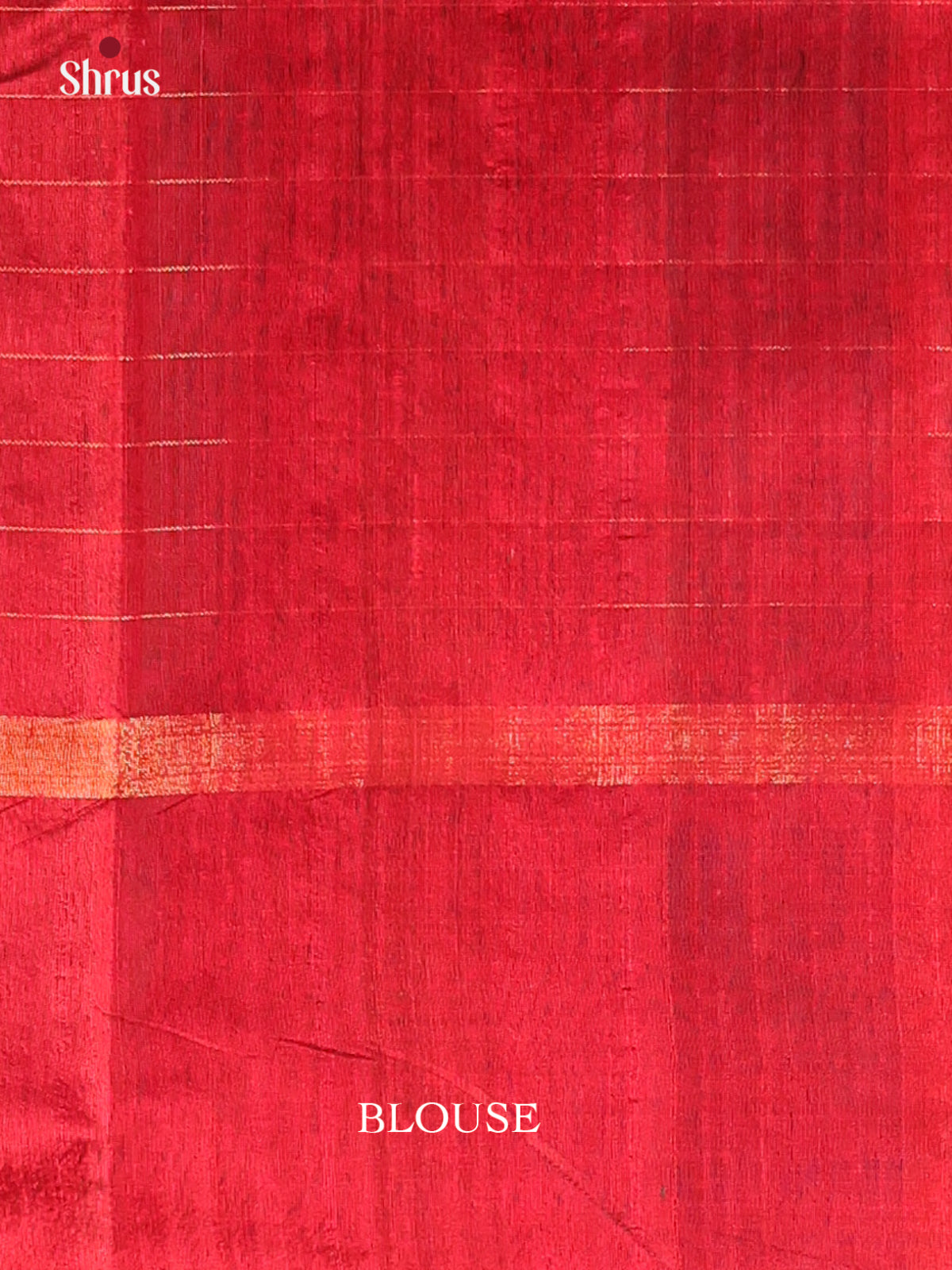 Green & Red - Raw Silk Saree - Shop on Shrus.com