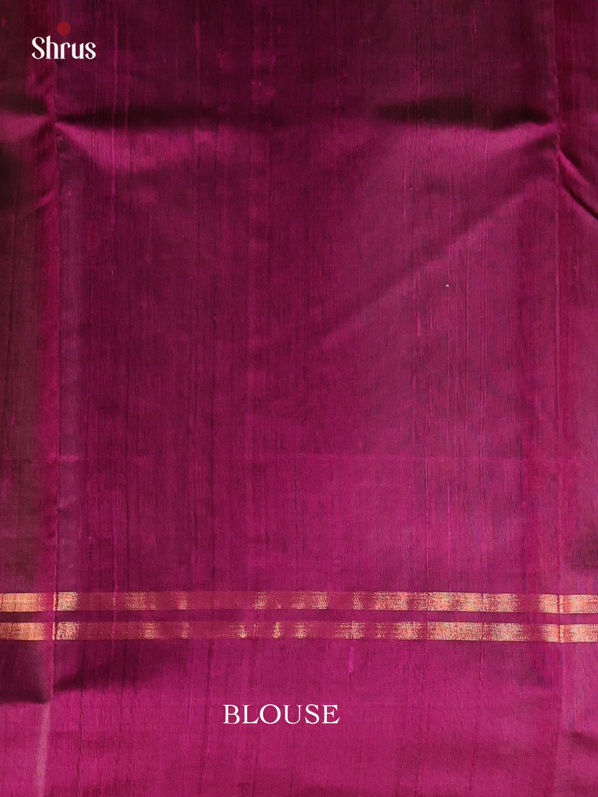 Red & Purple - Raw Silk Saree - Shop on Shrus.com
