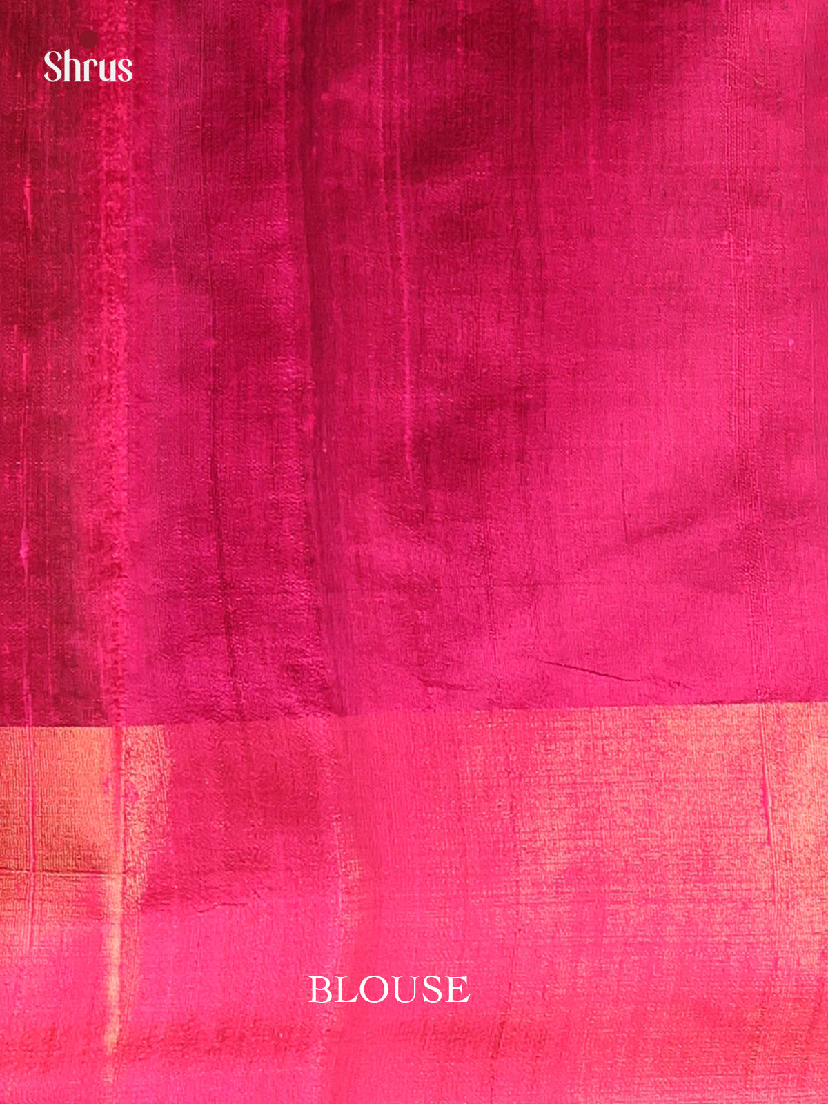 Green & Majenta- Raw Silk Saree - Shop on Shrus.com