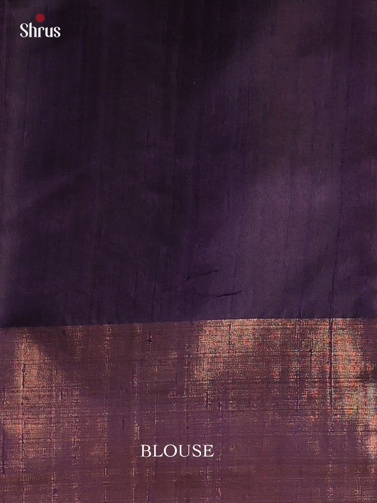 Red & Blue - Raw Silk Saree - Shop on Shrus.com