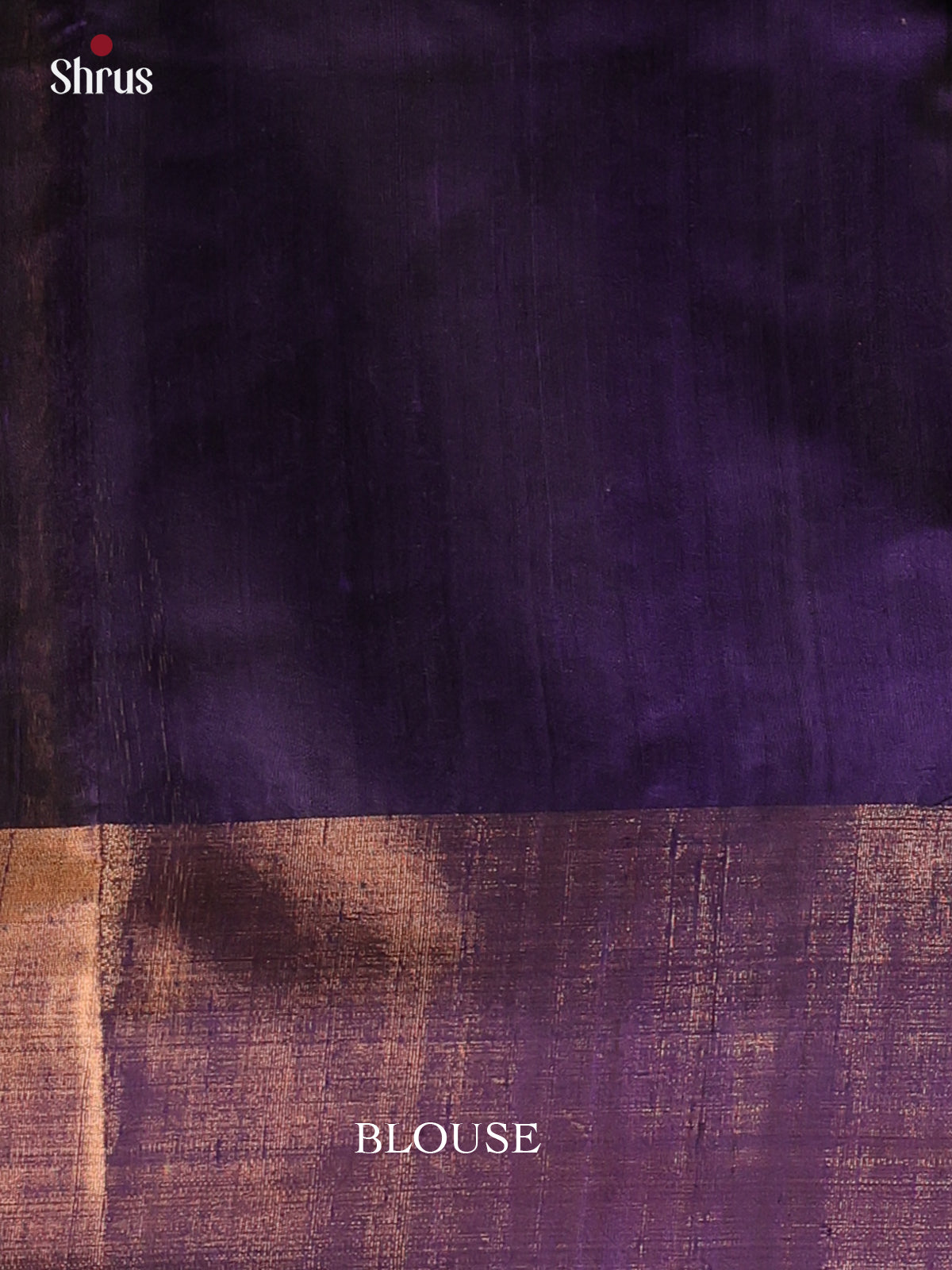 Red & Blue- Raw Silk Saree - Shop on Shrus.com