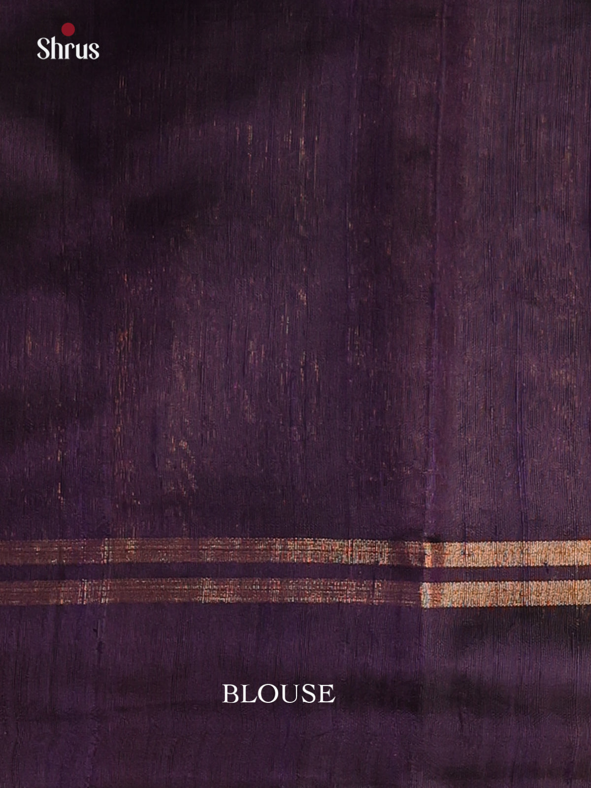 Maroon & Blue - Raw Silk Saree - Shop on Shrus.com