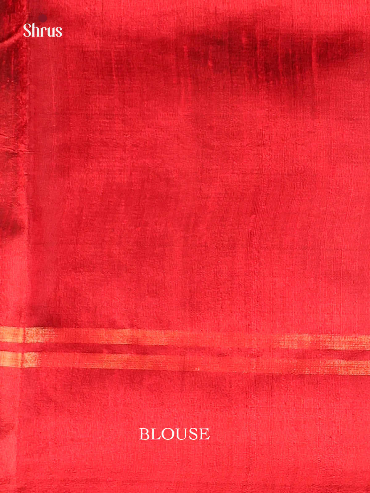 Red(single tone) - Raw Silk Saree - Shop on Shrus.com
