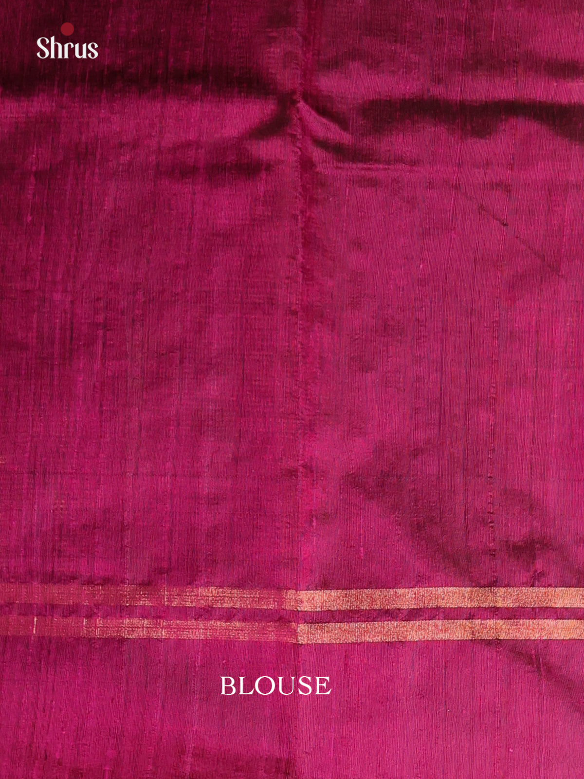 Maroon(Single Tone)- Raw Silk Saree - Shop on Shrus.com