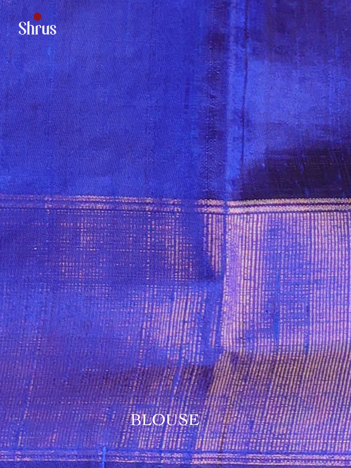 Maroon & Blue - Raw Silk Saree - Shop on Shrus.com